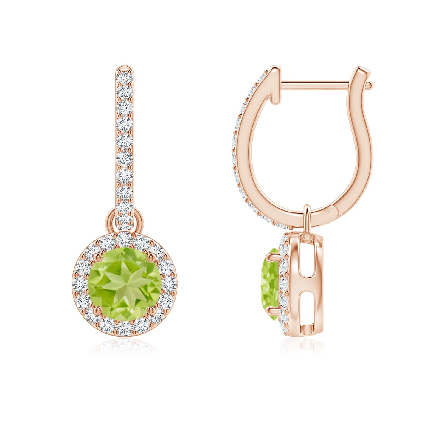 AA - Peridot / 1.42 CT / 14 KT Rose Gold