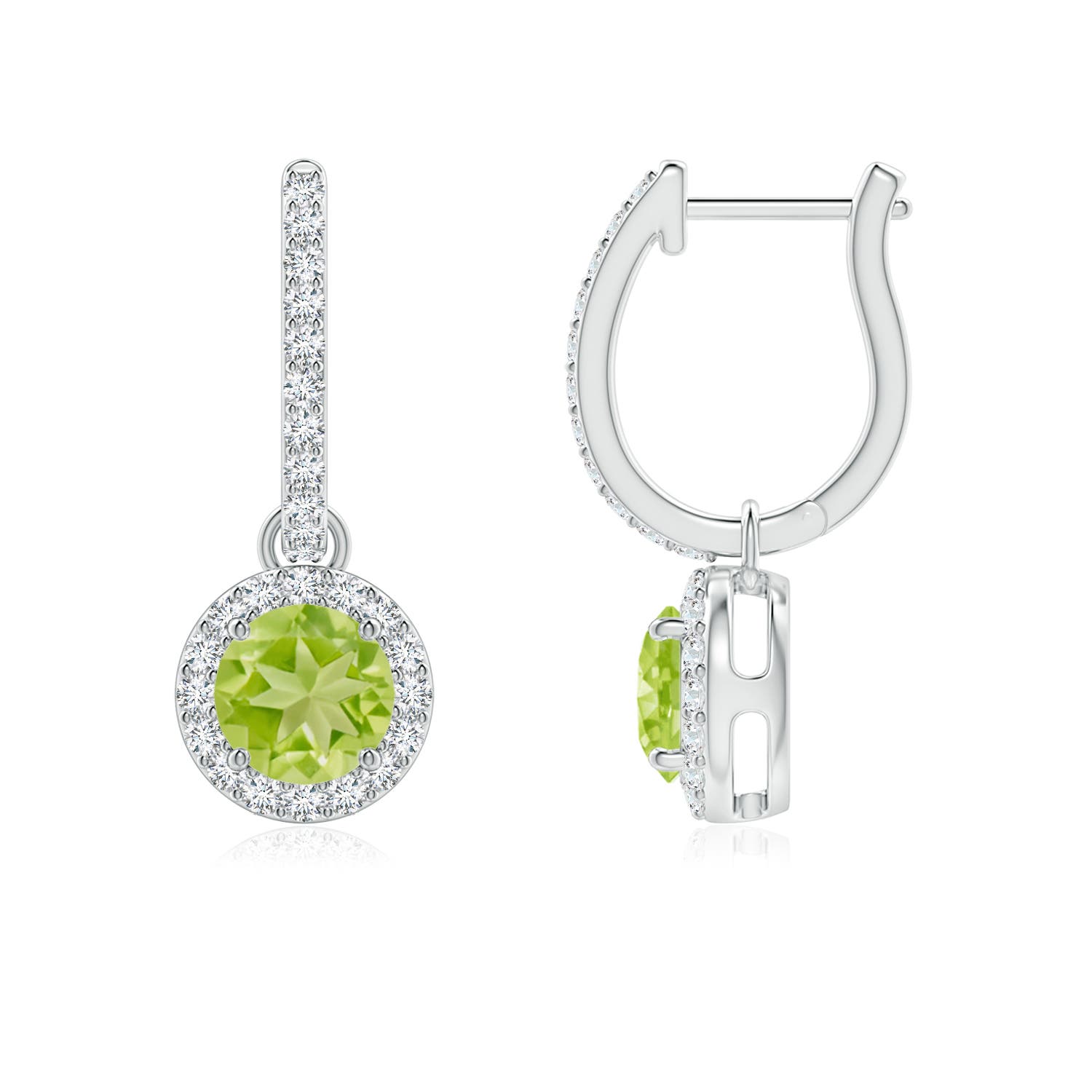 AA - Peridot / 1.42 CT / 14 KT White Gold