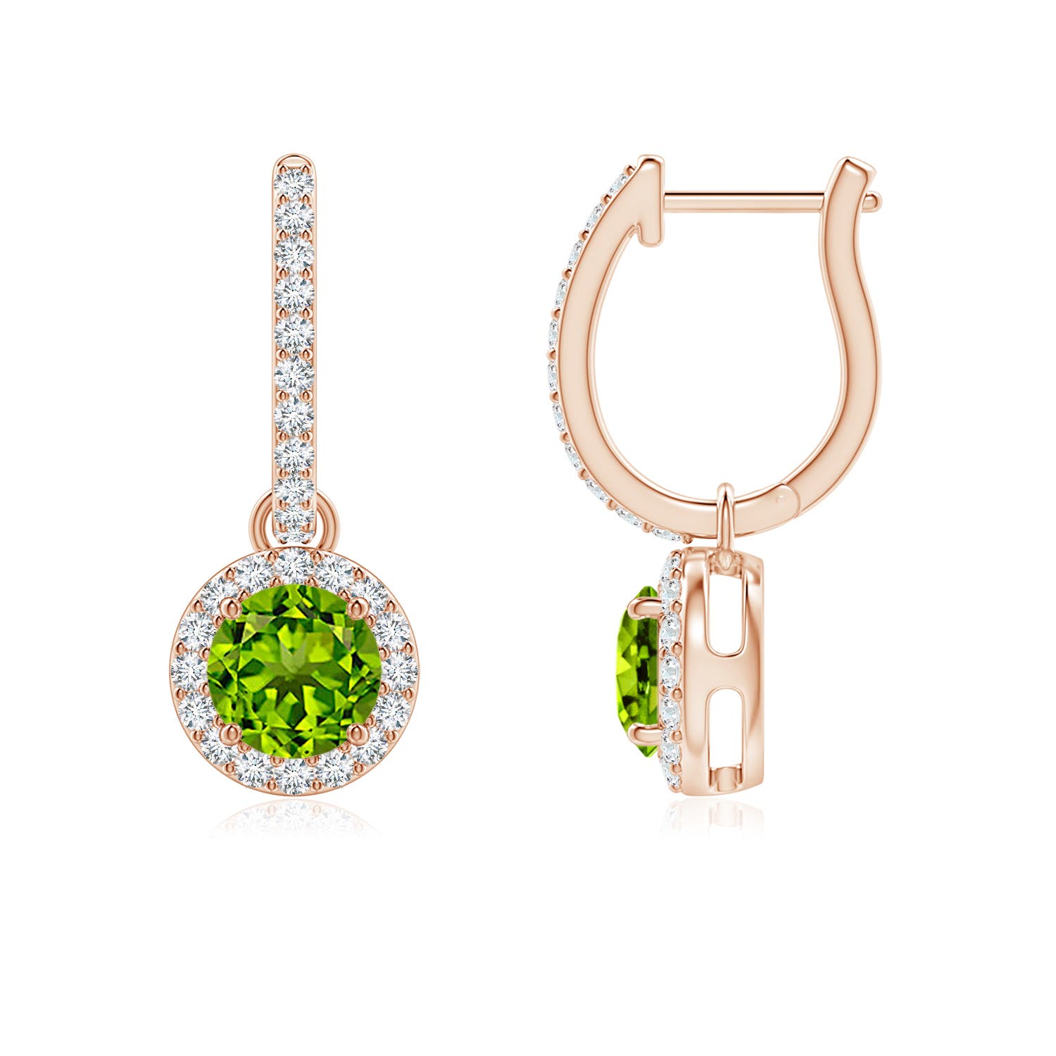 AAAA - Peridot / 1.42 CT / 14 KT Rose Gold