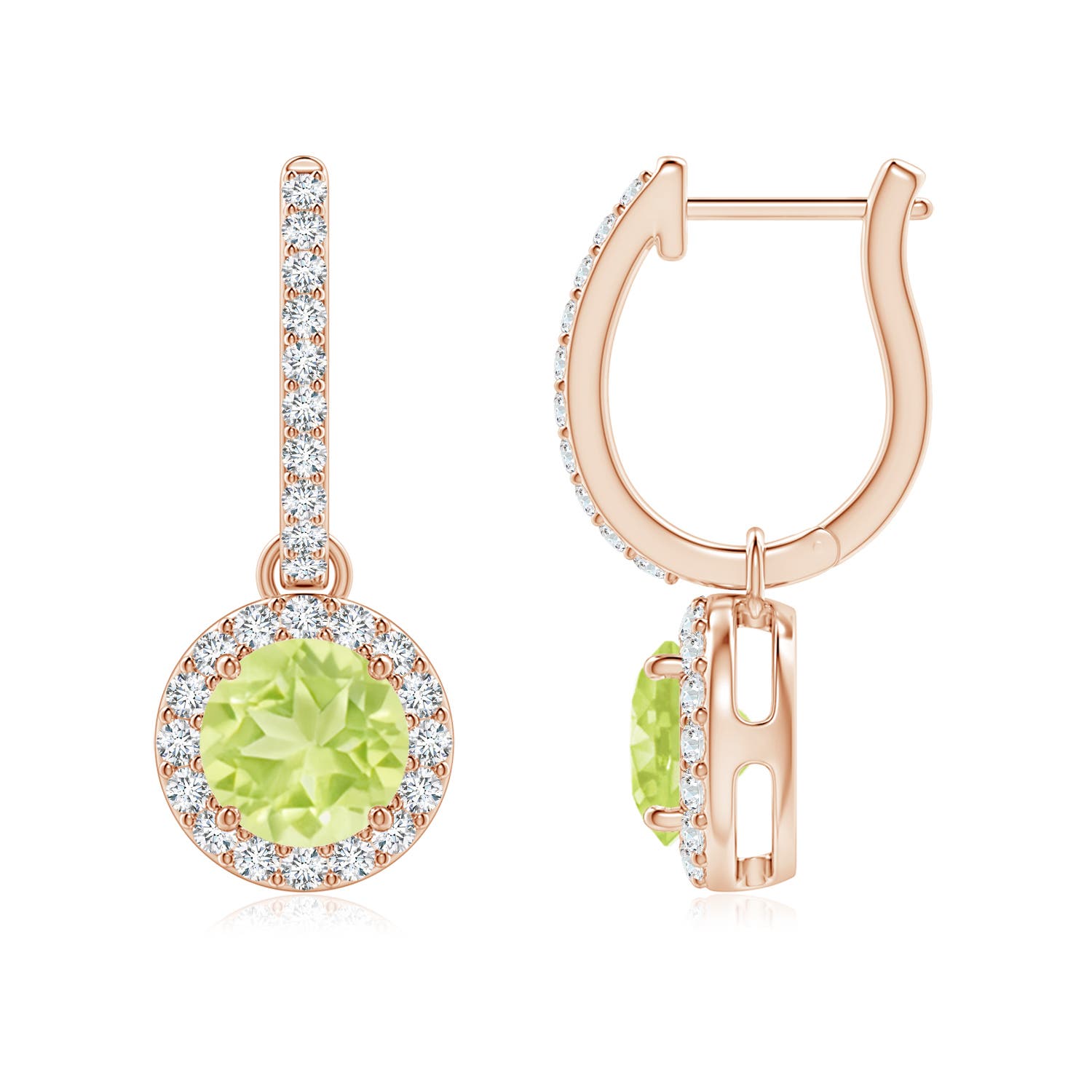 A - Peridot / 2.42 CT / 14 KT Rose Gold