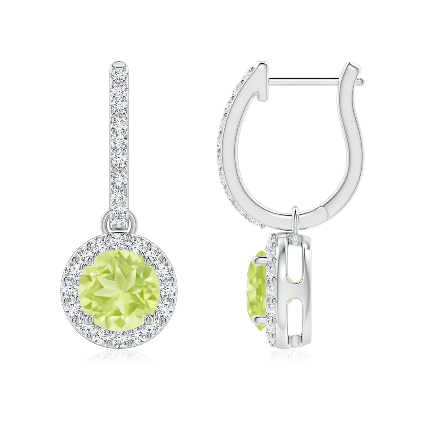 A - Peridot / 2.42 CT / 14 KT White Gold