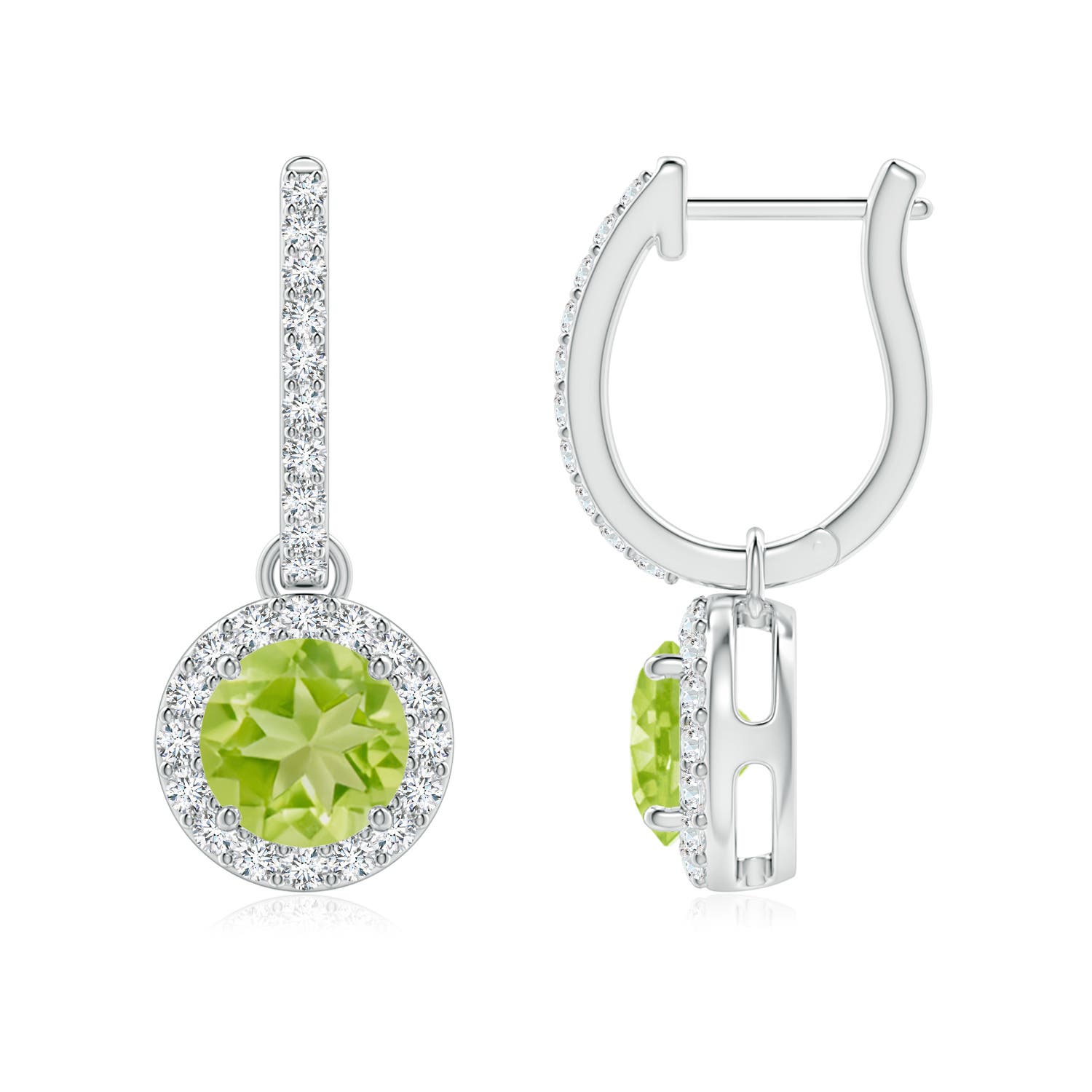 AA - Peridot / 2.42 CT / 14 KT White Gold