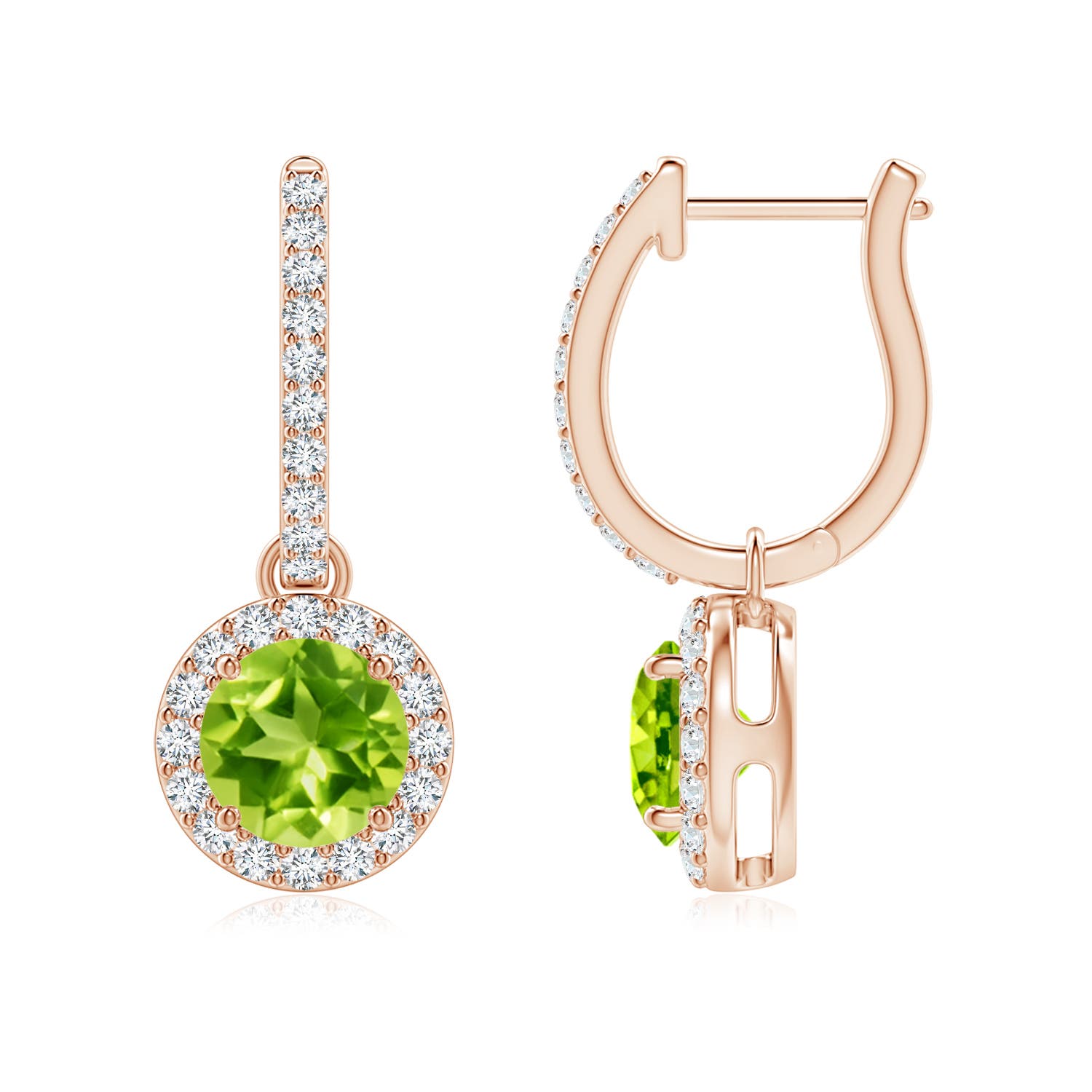 AAA - Peridot / 2.42 CT / 14 KT Rose Gold