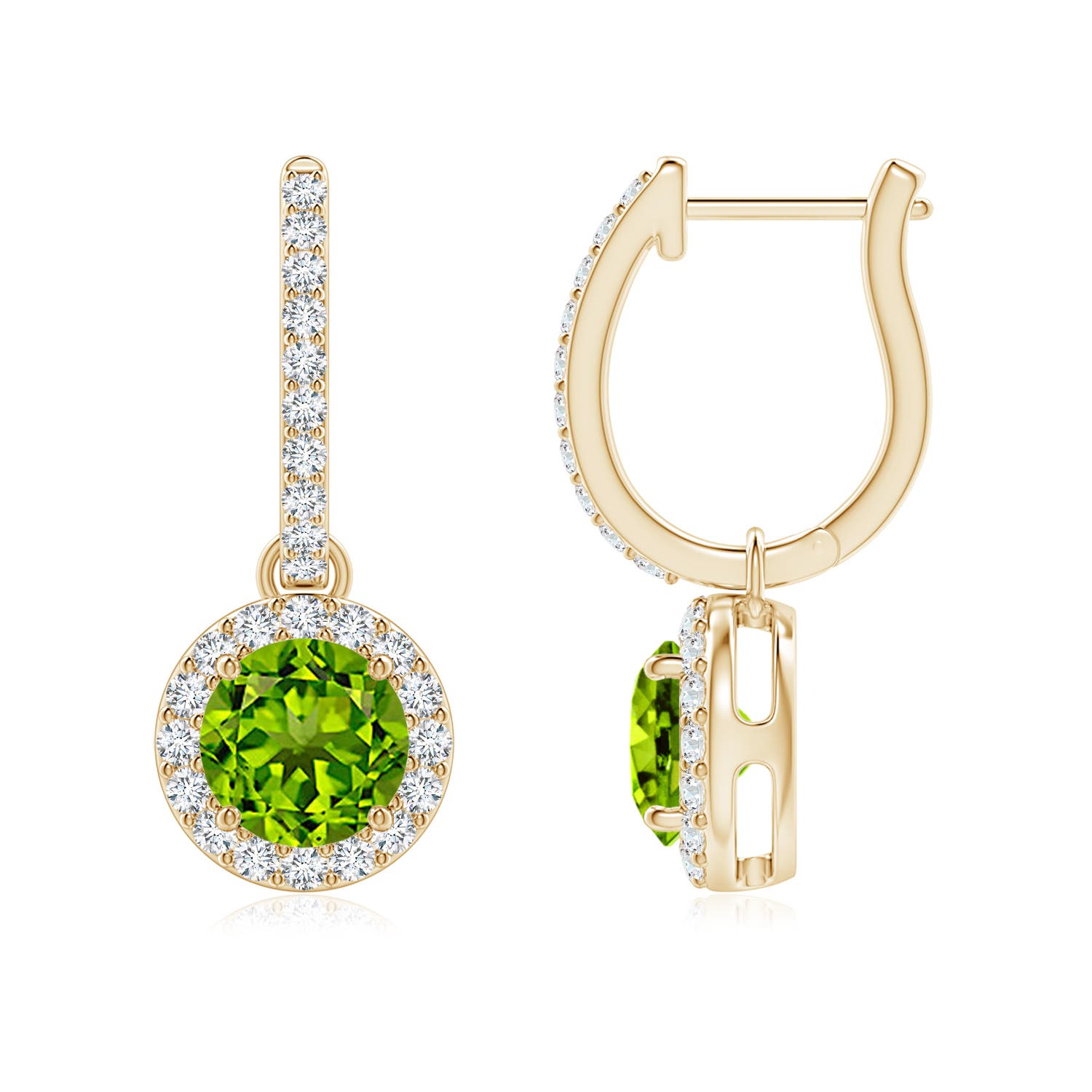 AAAA - Peridot / 2.42 CT / 14 KT Yellow Gold