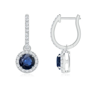 Round AA Blue Sapphire