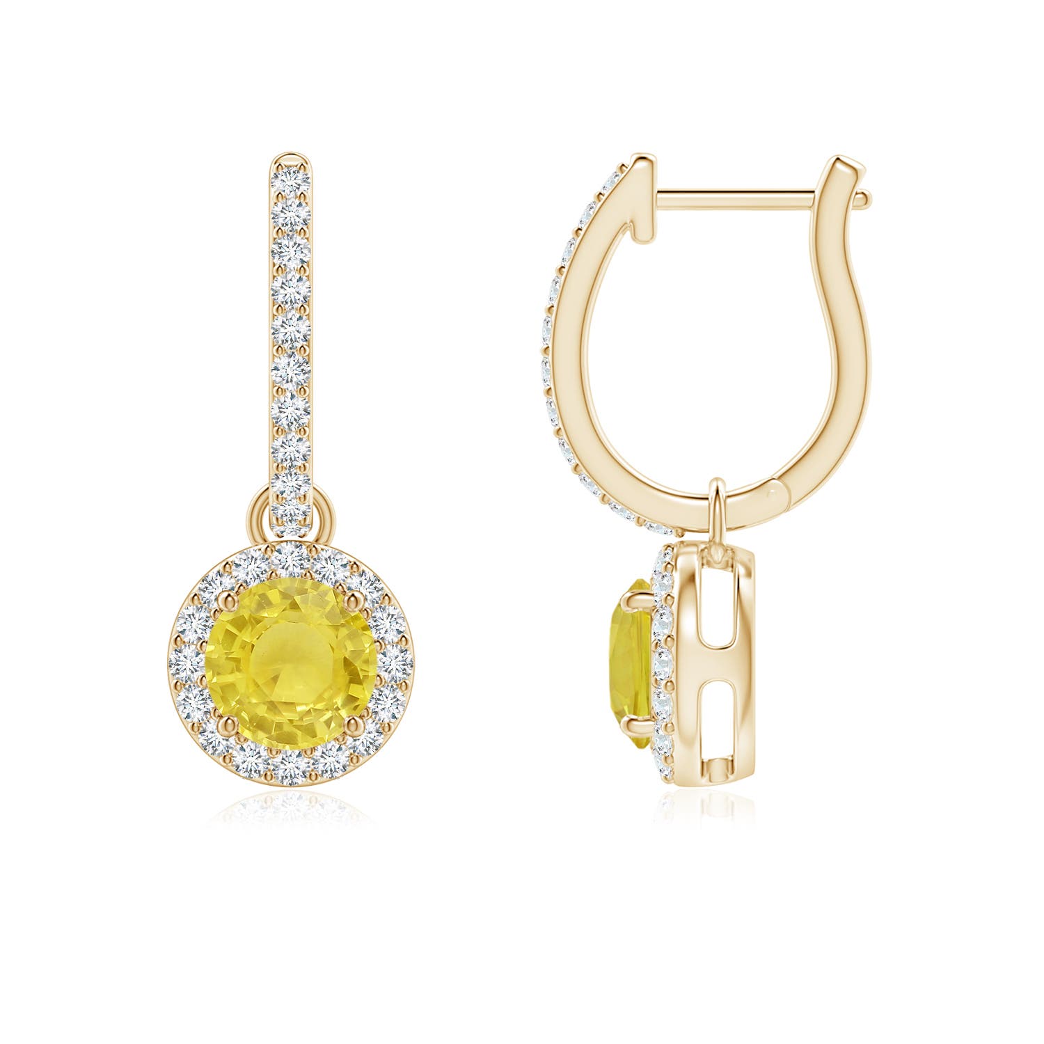 A - Yellow Sapphire / 1.38 CT / 14 KT Yellow Gold