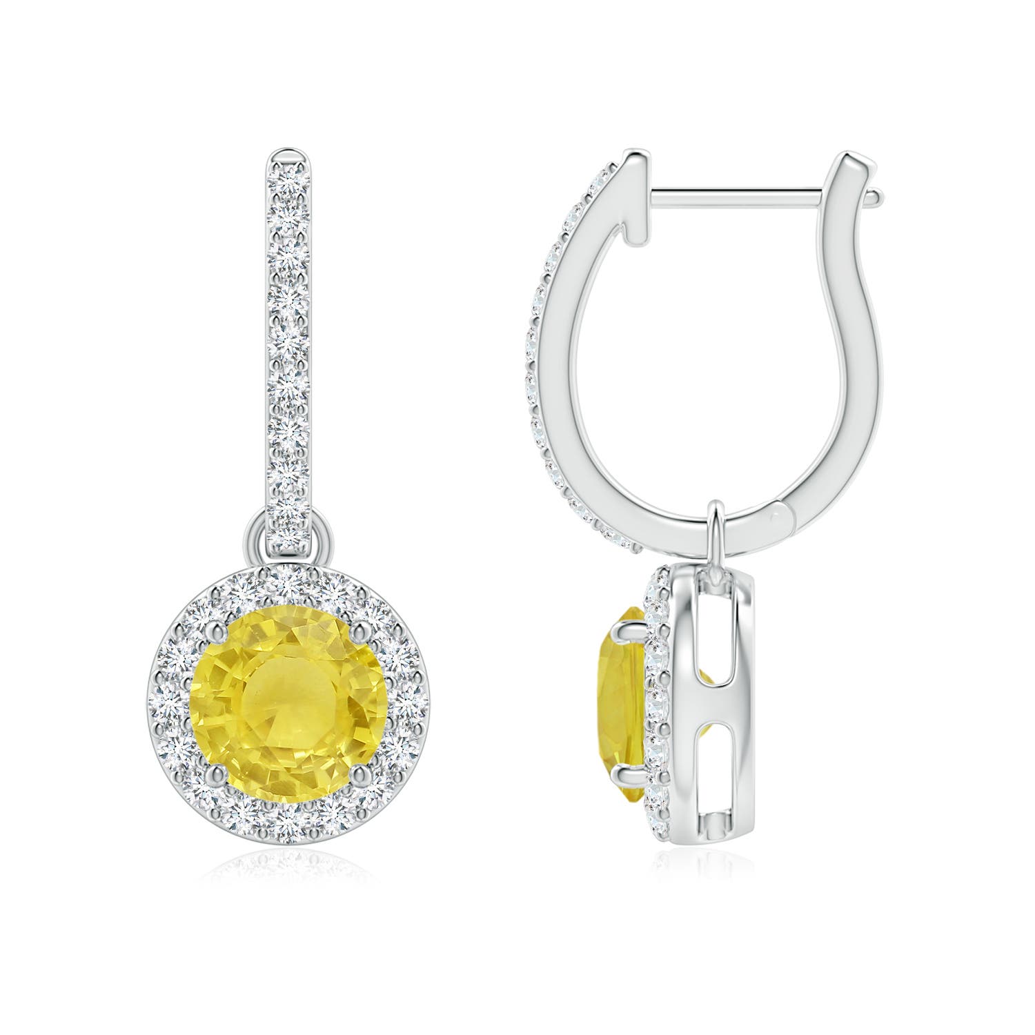 A - Yellow Sapphire / 2.52 CT / 14 KT White Gold