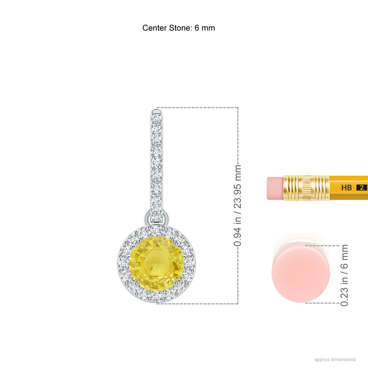 A - Yellow Sapphire / 2.52 CT / 14 KT White Gold