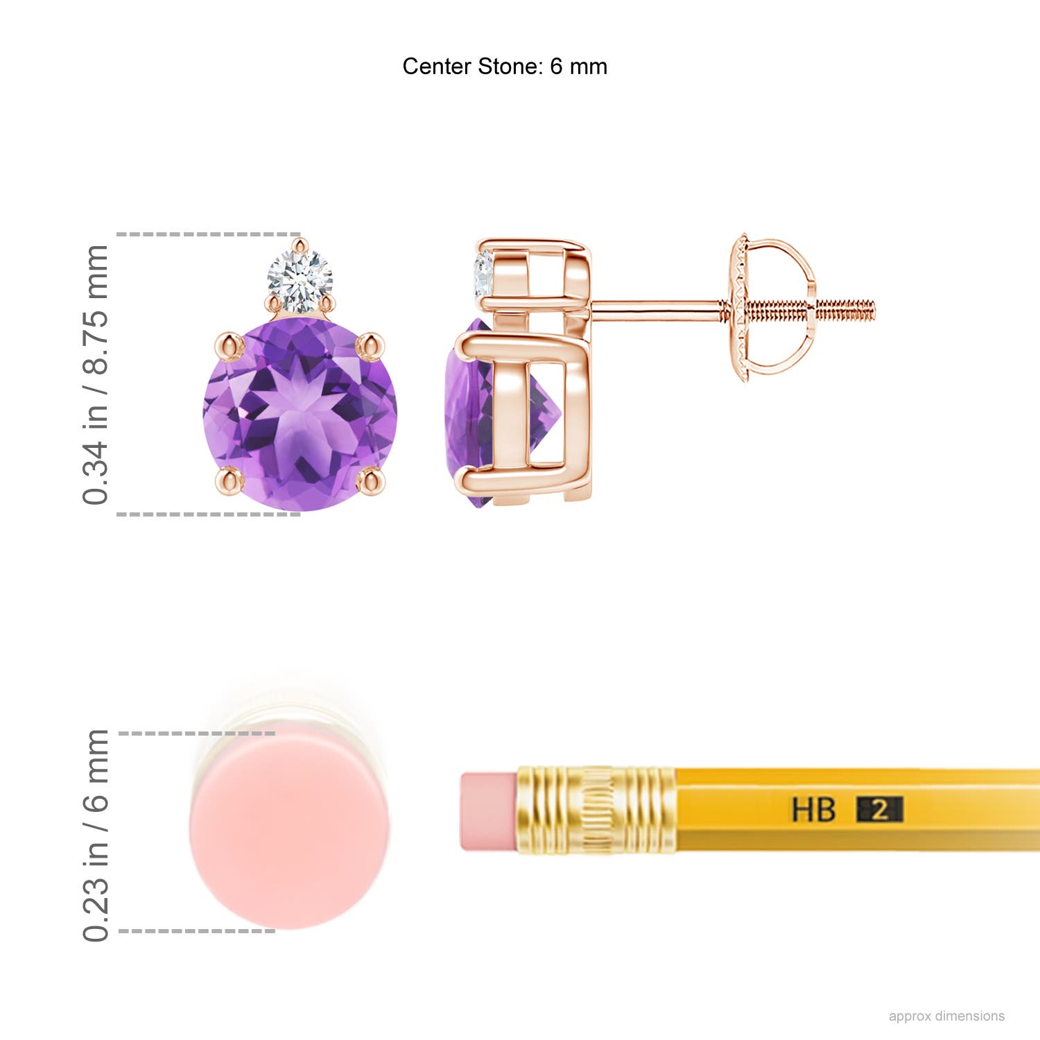 A - Amethyst / 1.67 CT / 14 KT Rose Gold