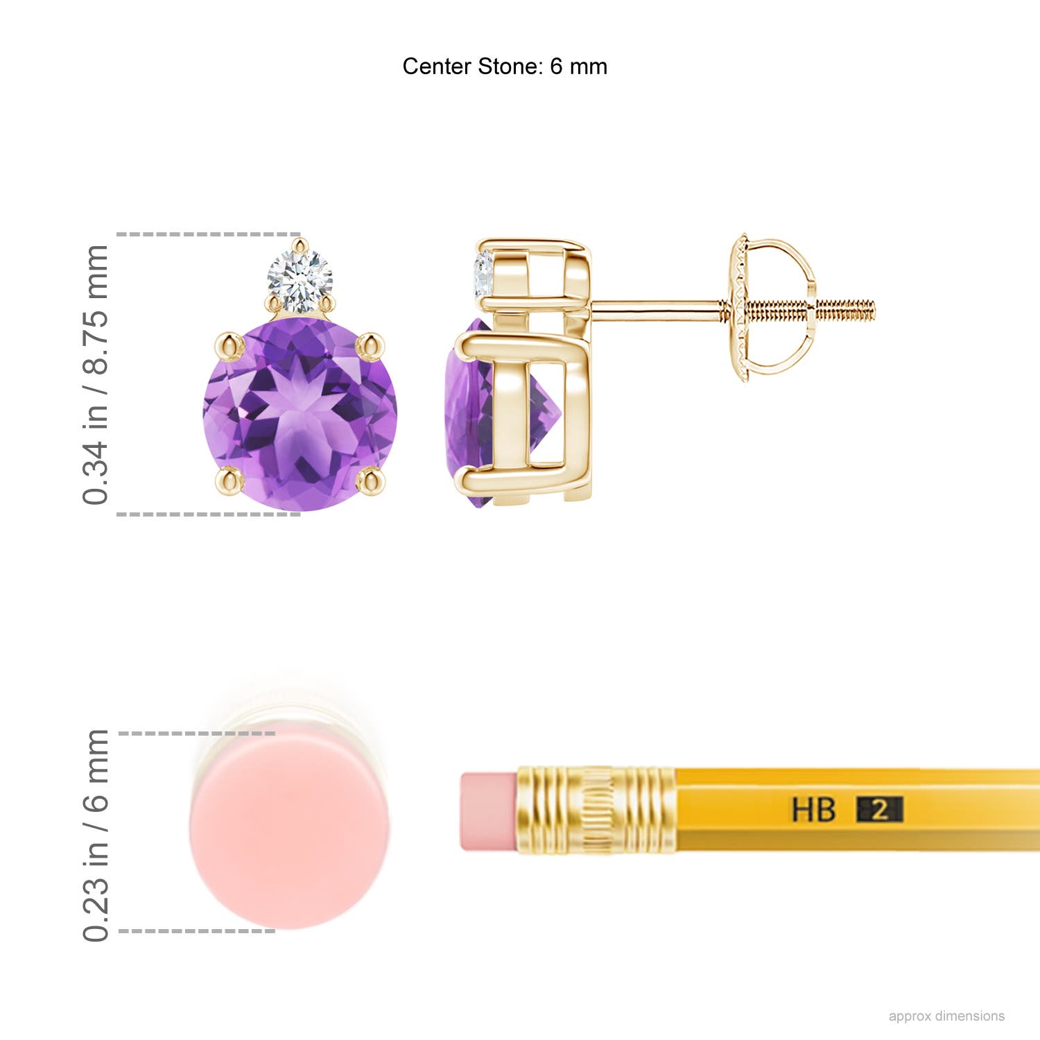 A - Amethyst / 1.67 CT / 14 KT Yellow Gold