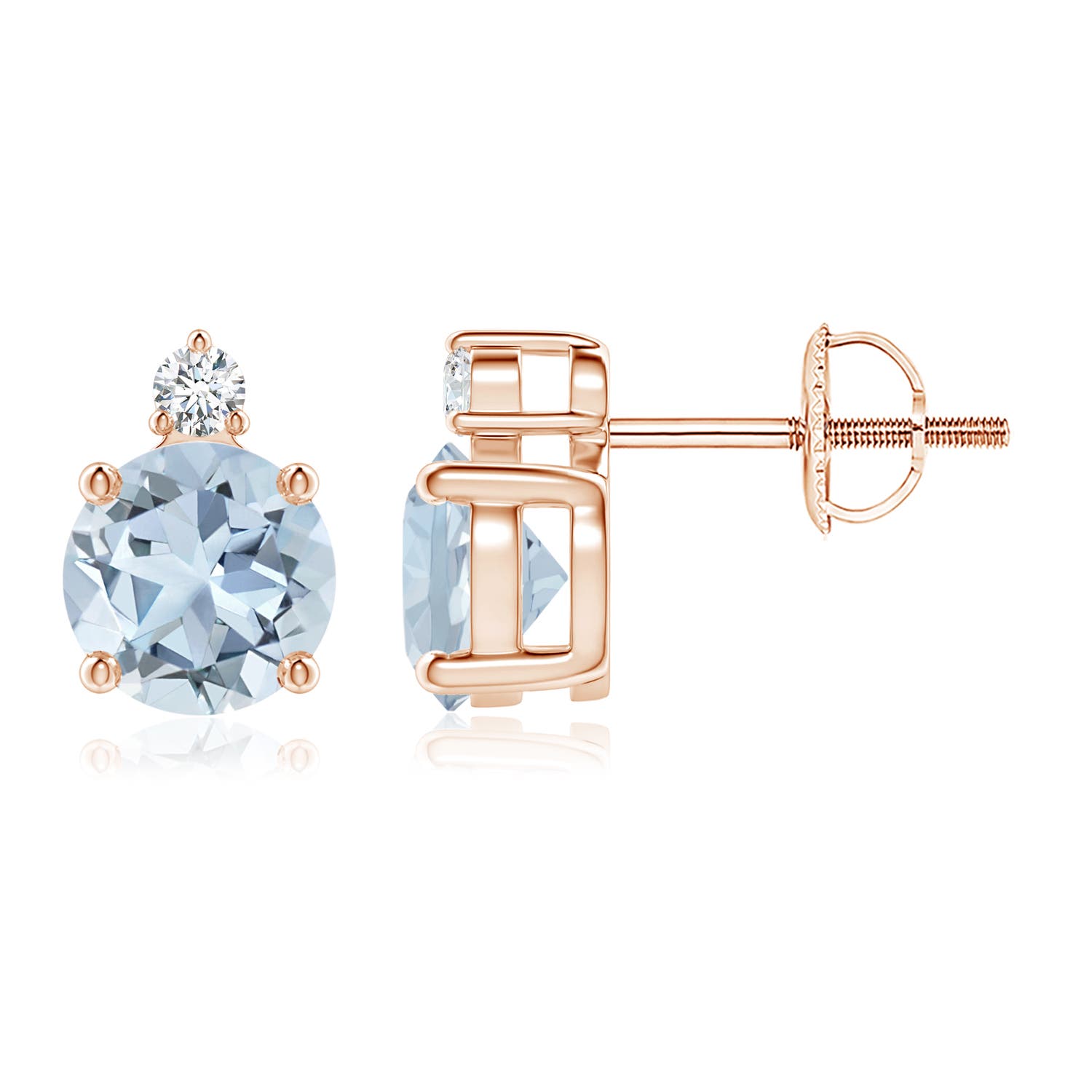 A - Aquamarine / 1.51 CT / 14 KT Rose Gold