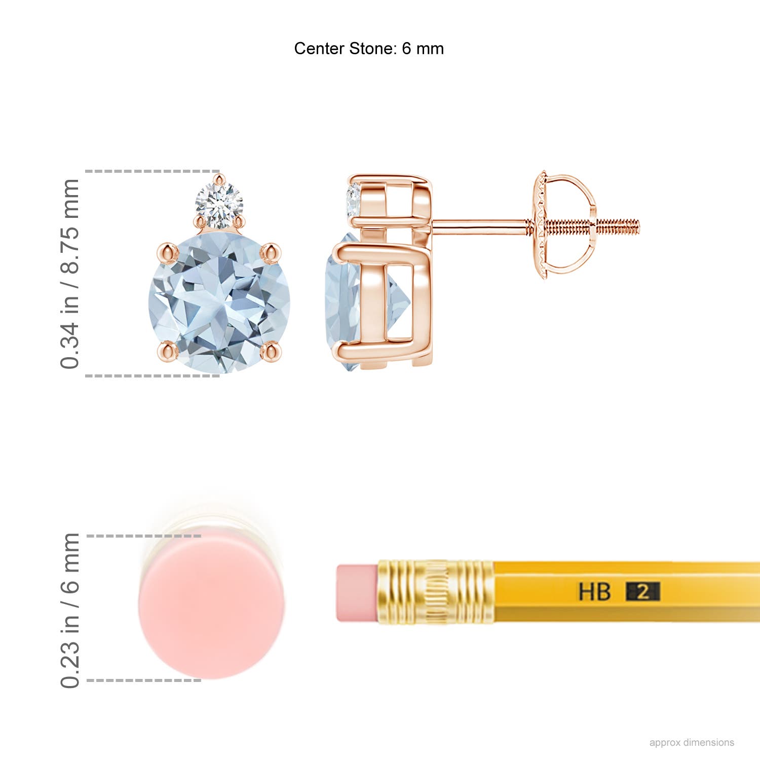 A - Aquamarine / 1.51 CT / 14 KT Rose Gold