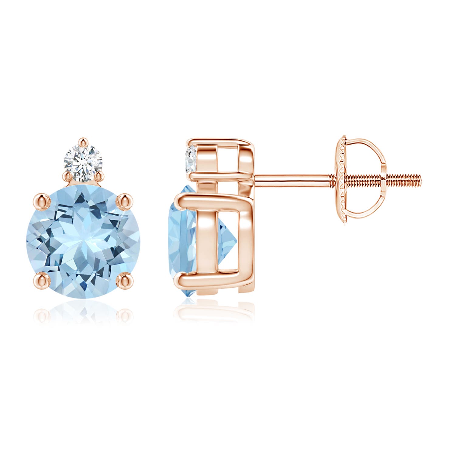 AAA - Aquamarine / 1.51 CT / 14 KT Rose Gold