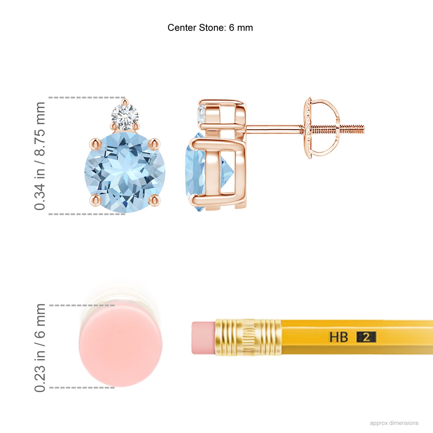 AAA - Aquamarine / 1.51 CT / 14 KT Rose Gold