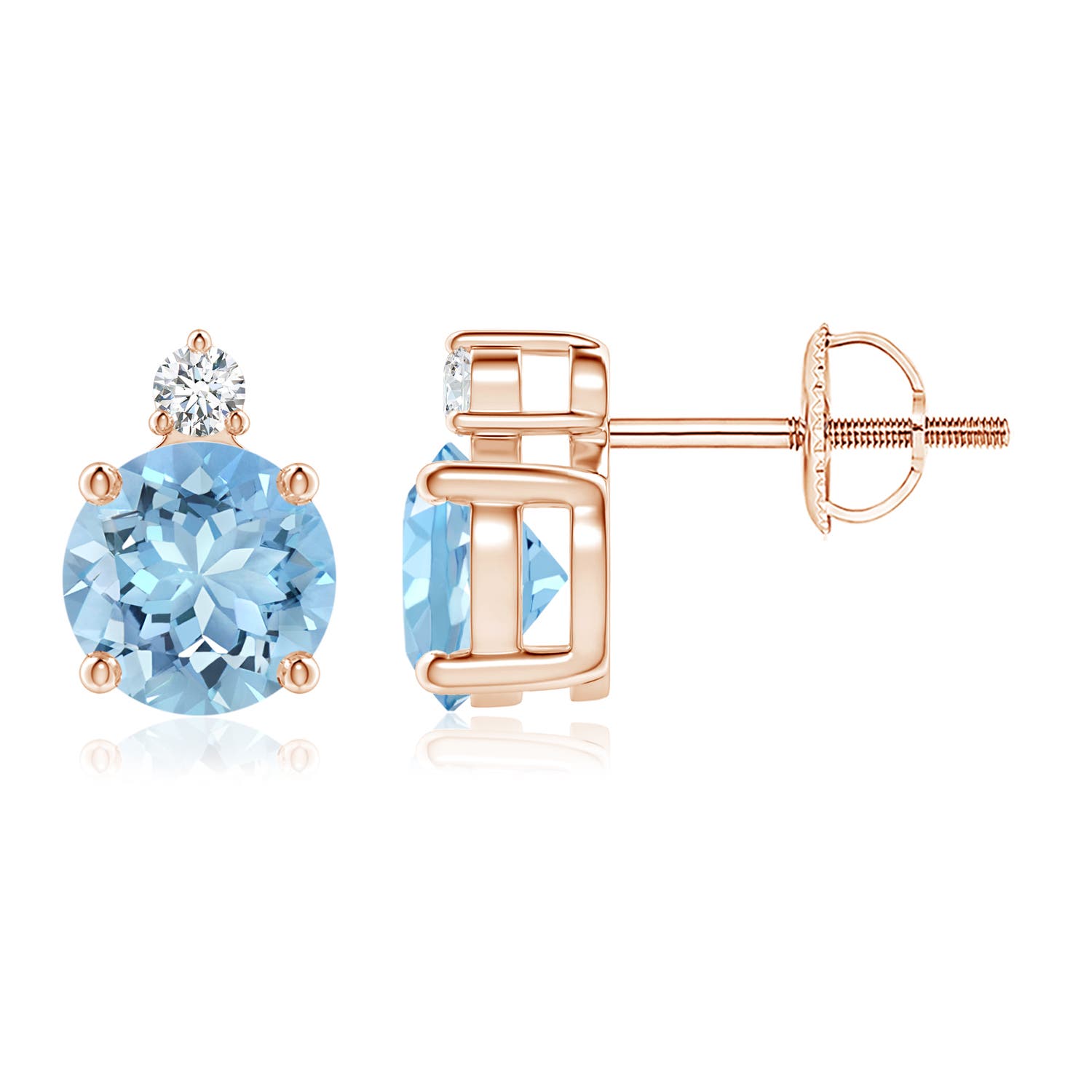 AAAA - Aquamarine / 1.51 CT / 14 KT Rose Gold