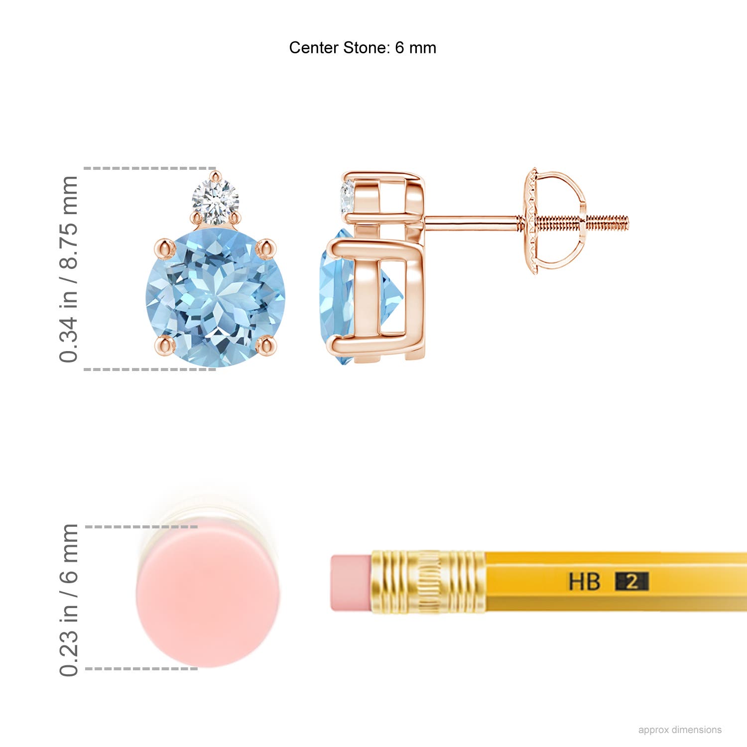 AAAA - Aquamarine / 1.51 CT / 14 KT Rose Gold