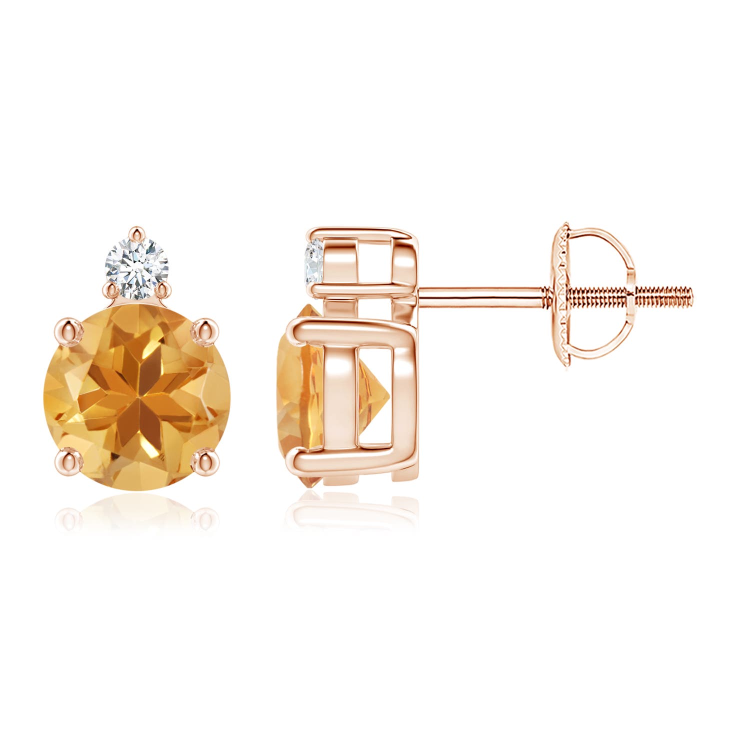 A - Citrine / 1.47 CT / 14 KT Rose Gold