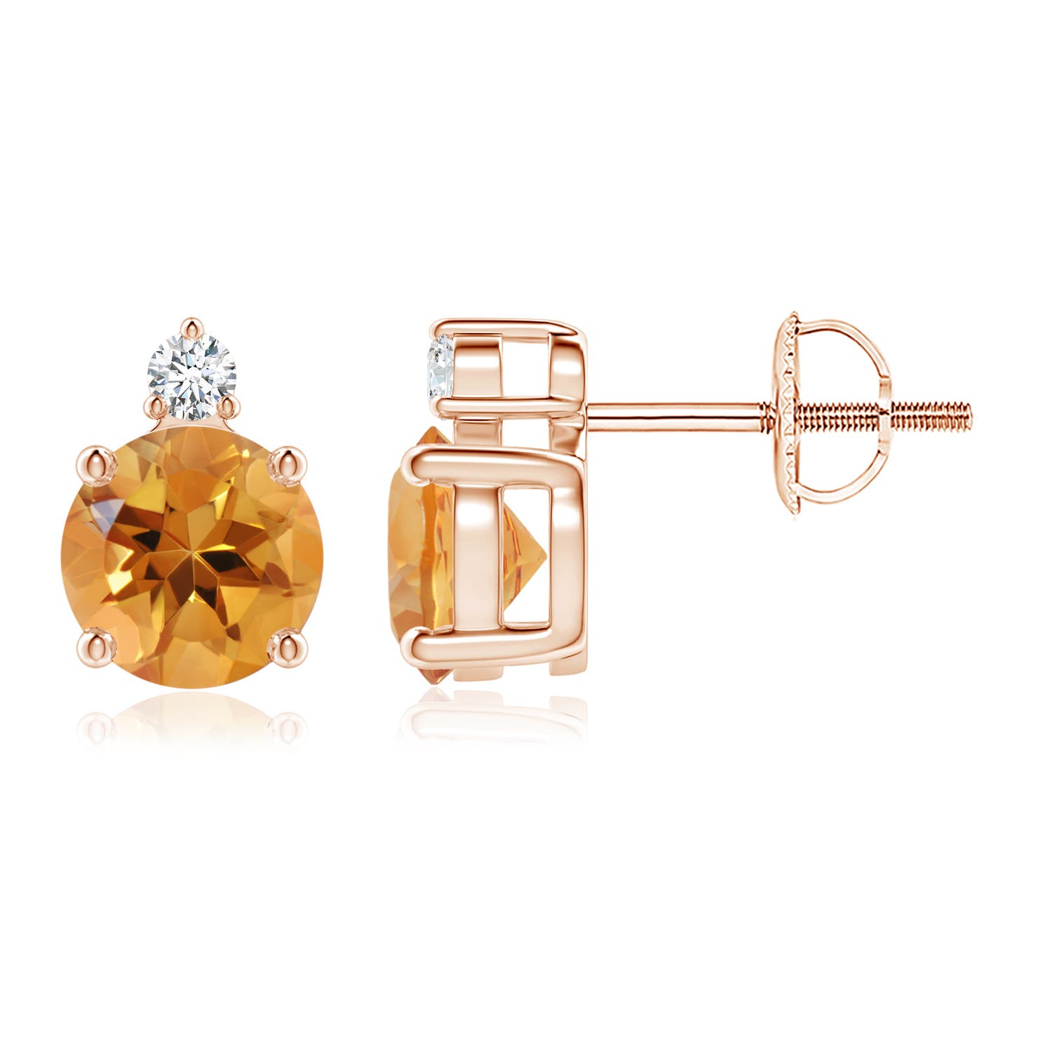 AA - Citrine / 1.47 CT / 14 KT Rose Gold