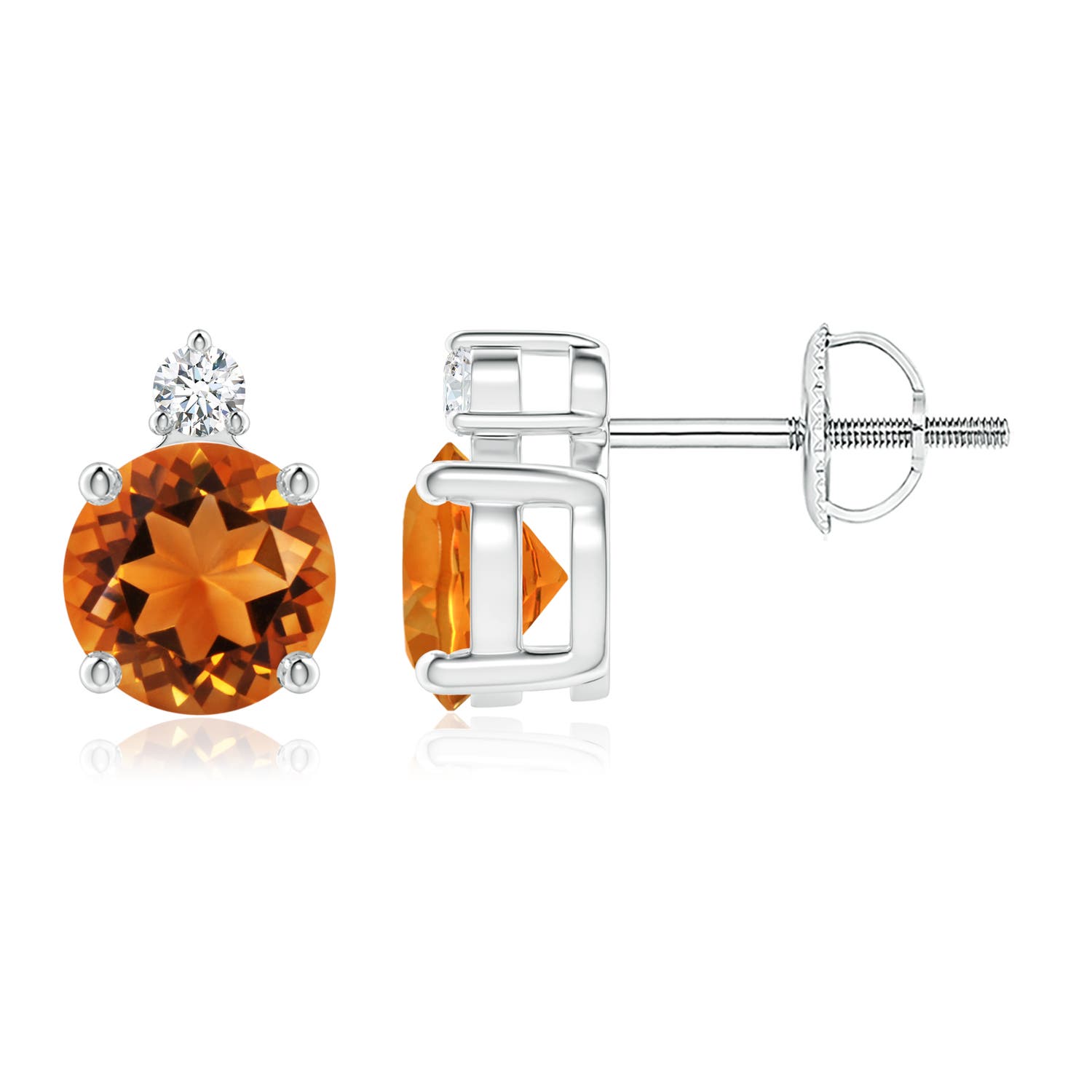 AAAA - Citrine / 1.47 CT / 14 KT White Gold