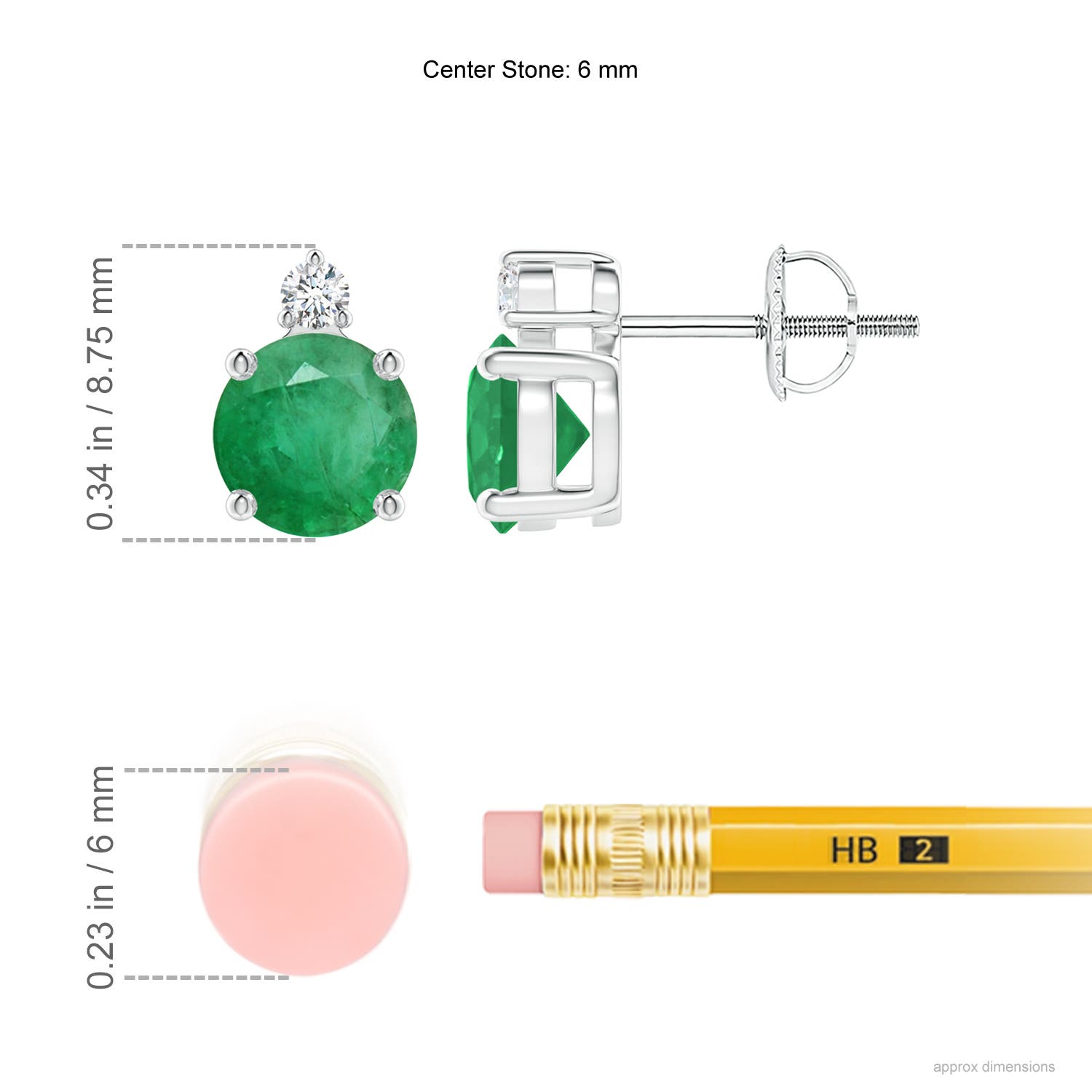 A - Emerald / 1.57 CT / 14 KT White Gold