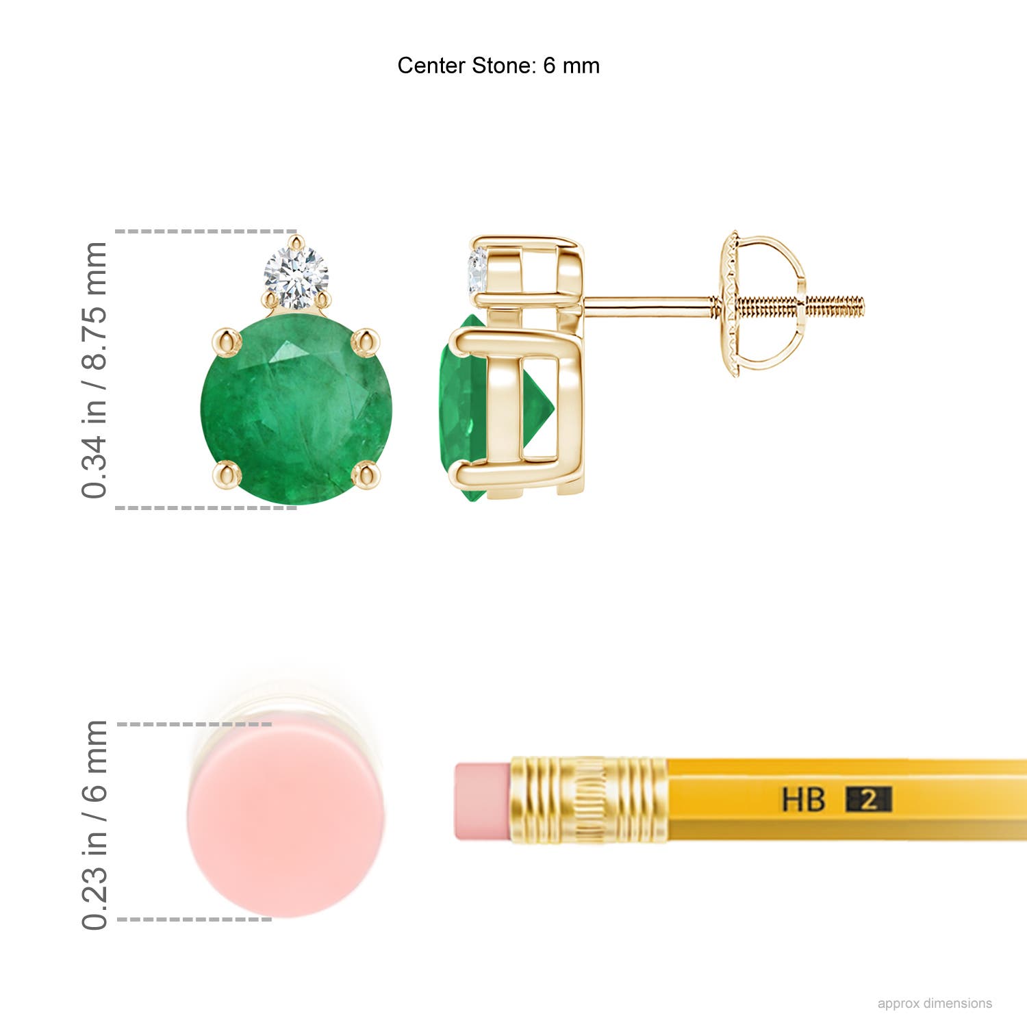 A - Emerald / 1.57 CT / 14 KT Yellow Gold