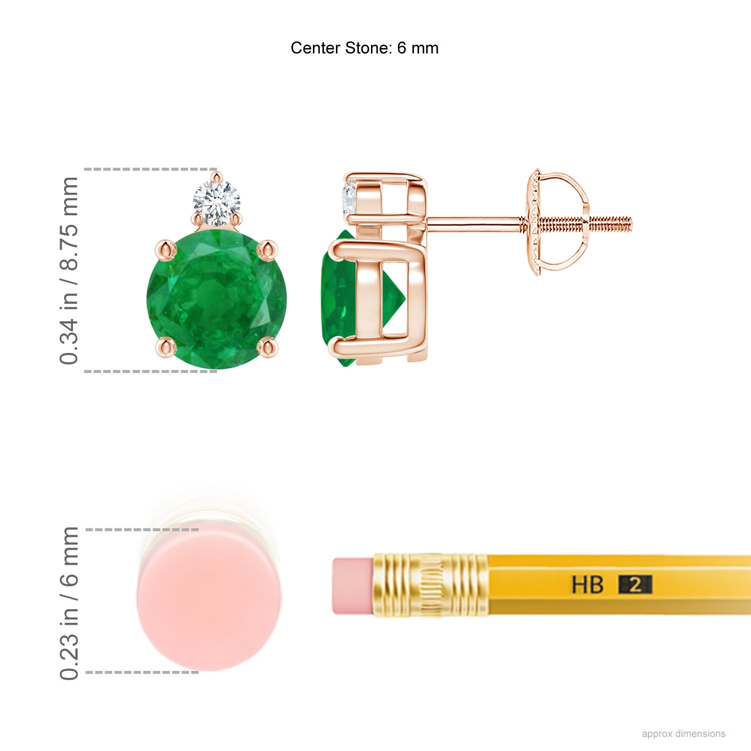 AA - Emerald / 1.57 CT / 14 KT Rose Gold