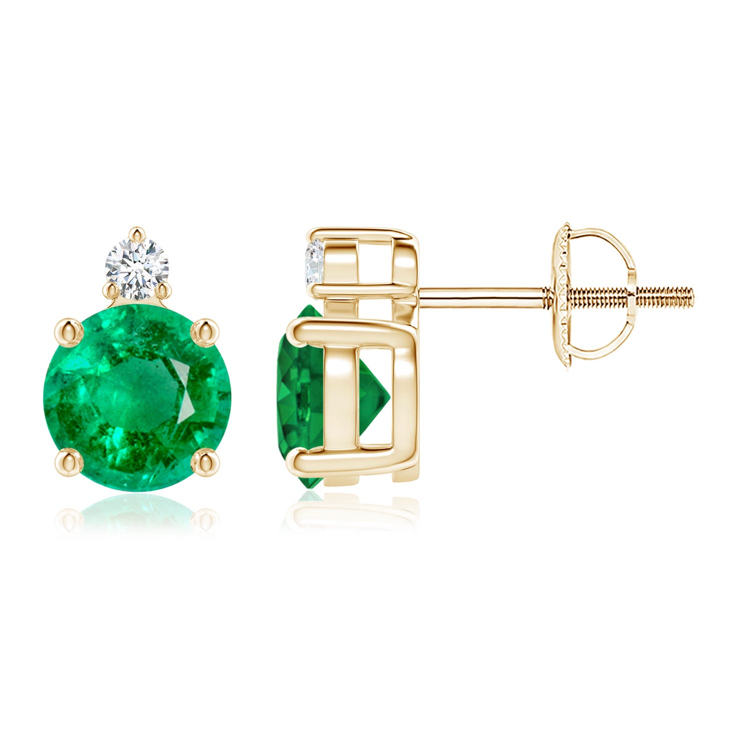 AAA - Emerald / 1.57 CT / 14 KT Yellow Gold