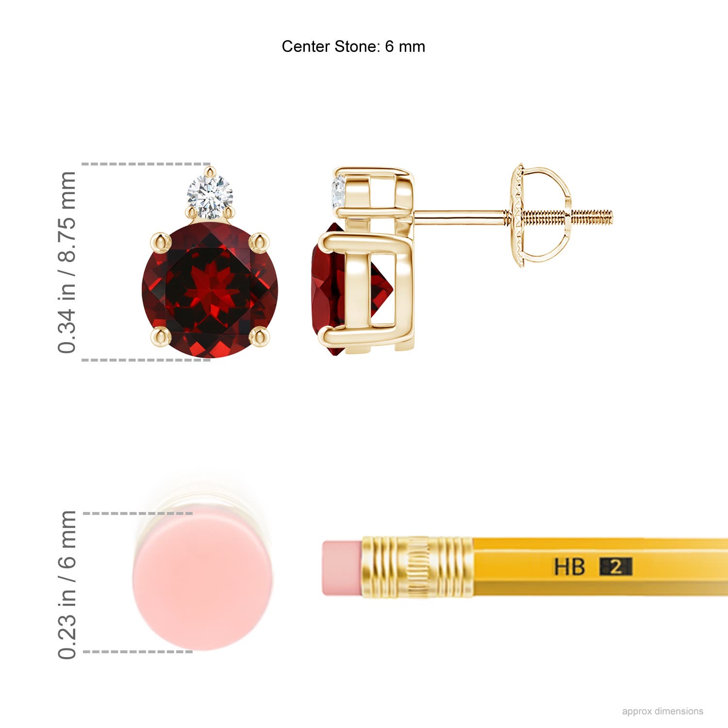 AAAA - Garnet / 2.07 CT / 14 KT Yellow Gold