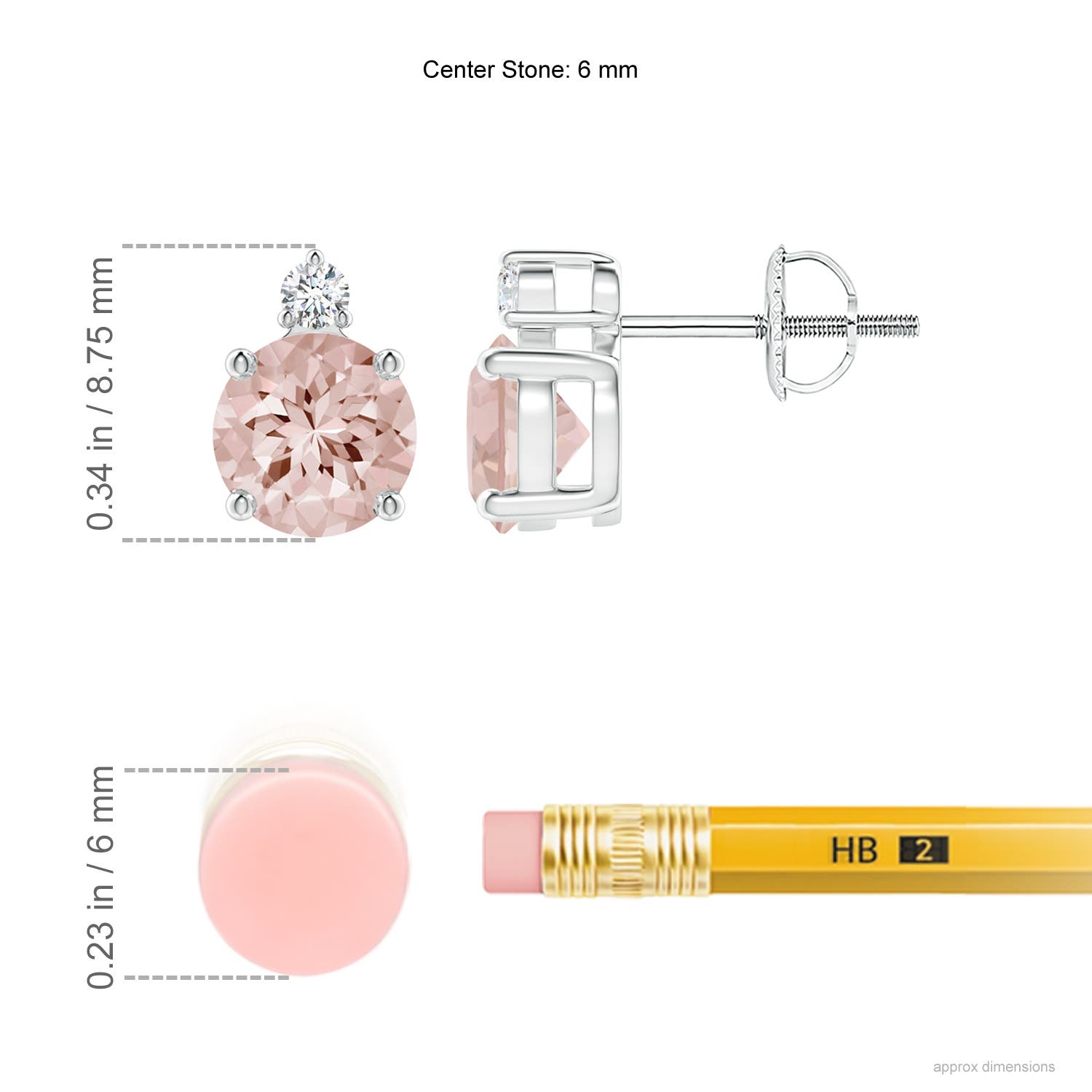 AA - Morganite / 1.47 CT / 14 KT White Gold