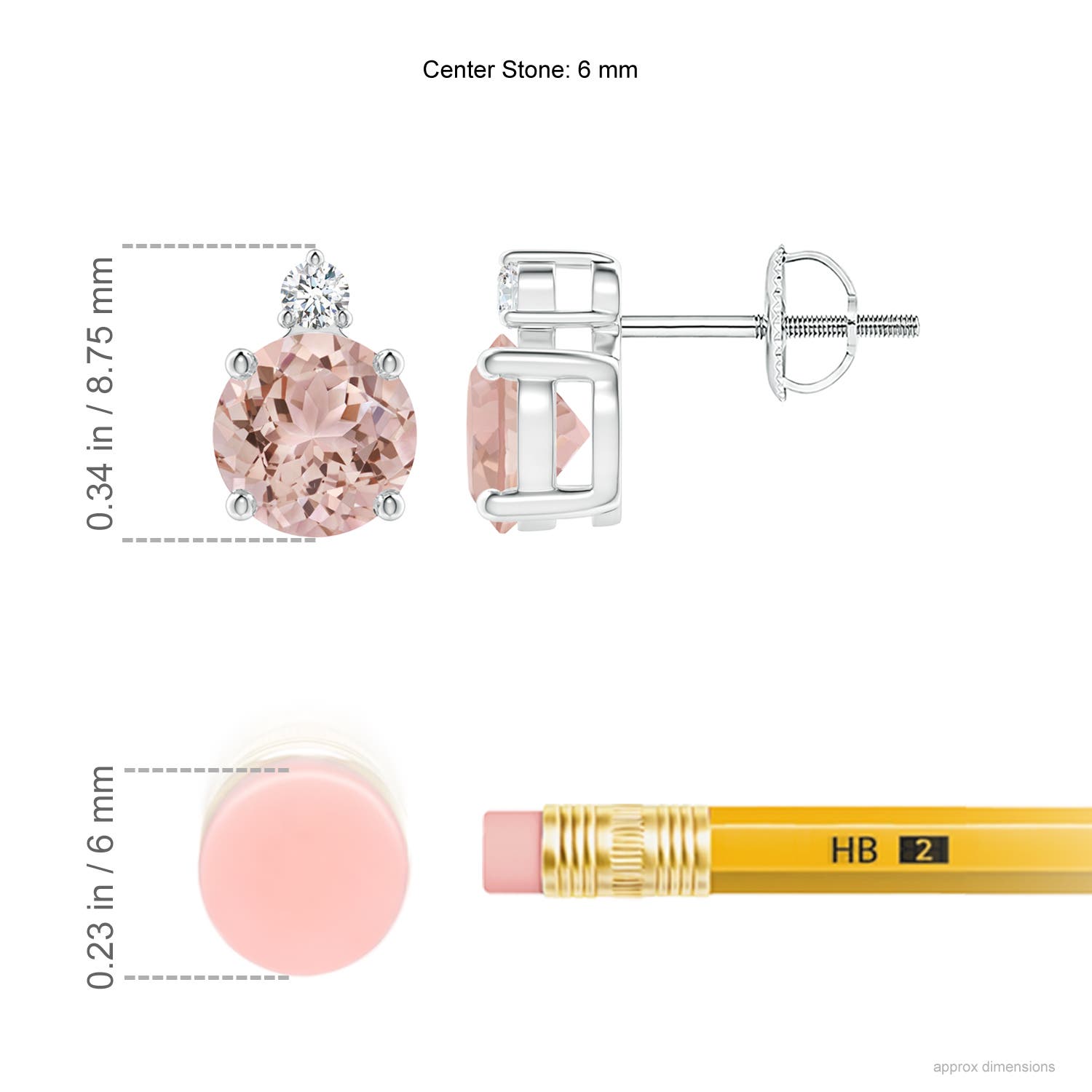 AAA - Morganite / 1.47 CT / 14 KT White Gold