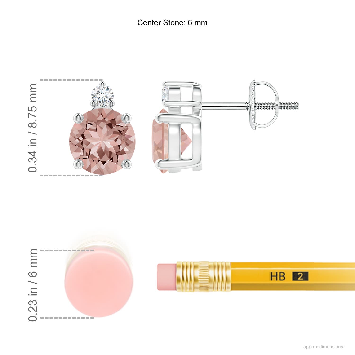 AAAA - Morganite / 1.47 CT / 14 KT White Gold