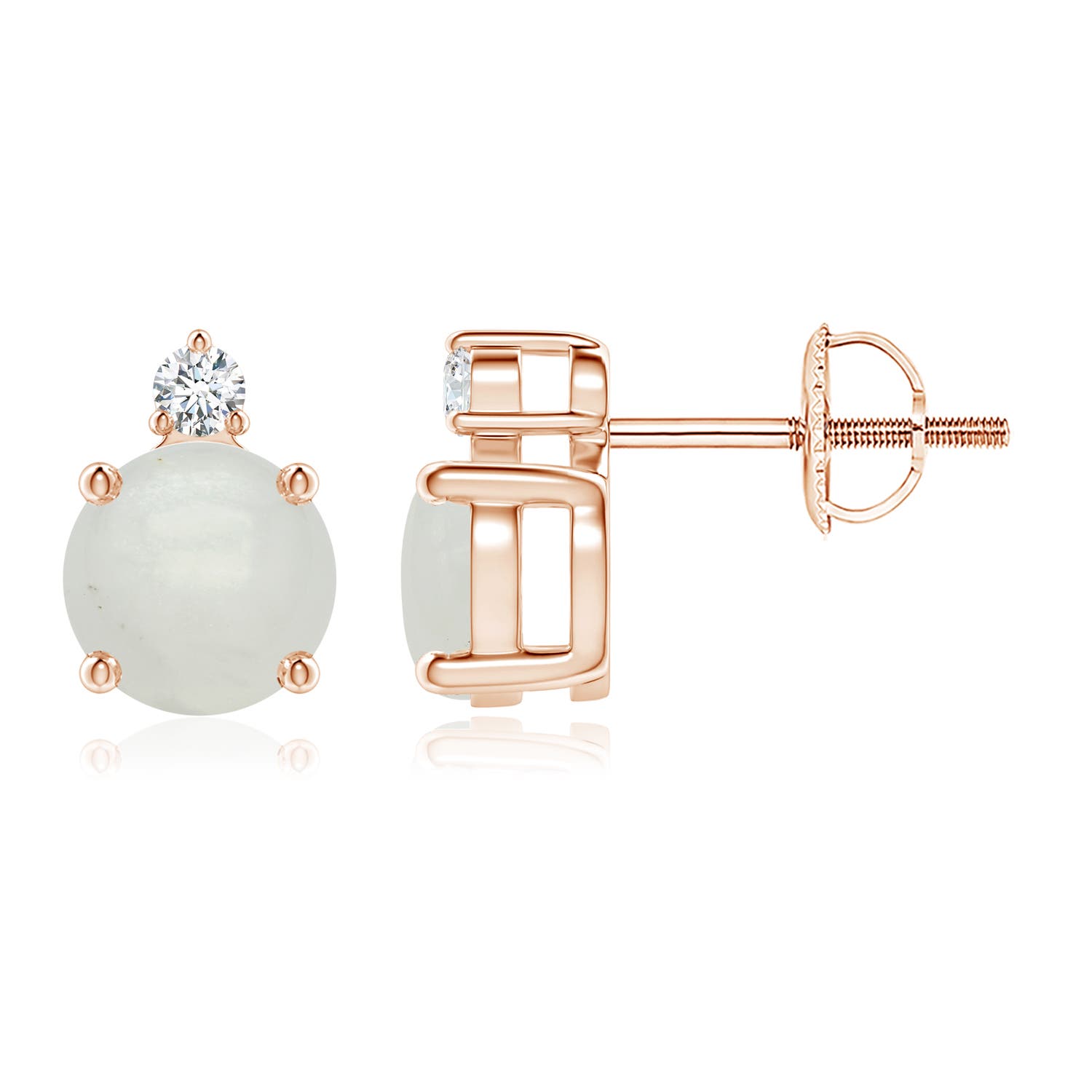 A - Moonstone / 1.67 CT / 14 KT Rose Gold