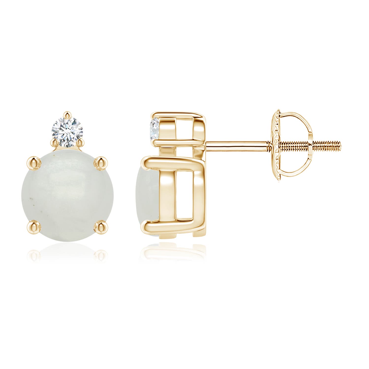 A - Moonstone / 1.67 CT / 14 KT Yellow Gold