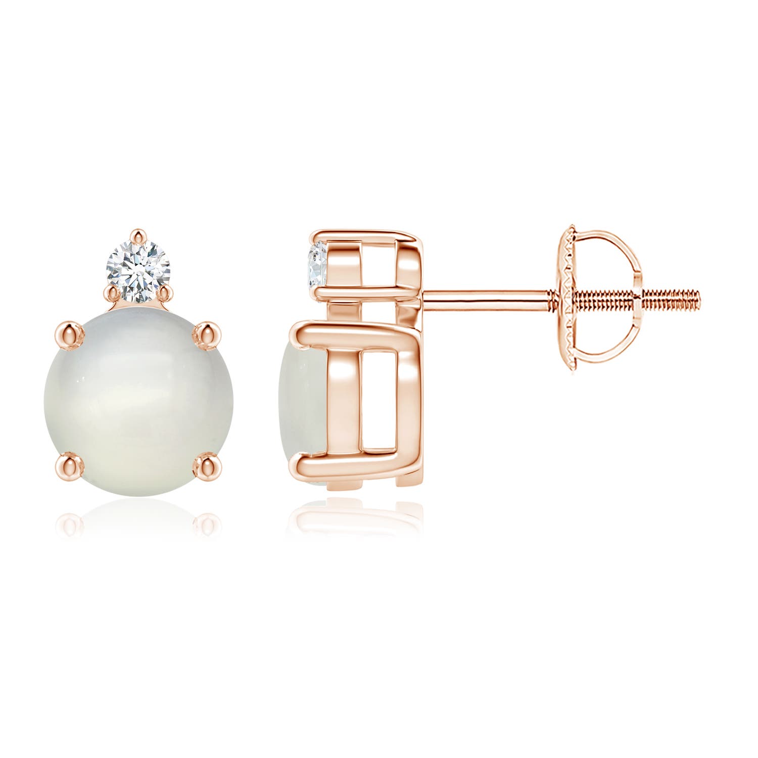 AAA - Moonstone / 1.67 CT / 14 KT Rose Gold