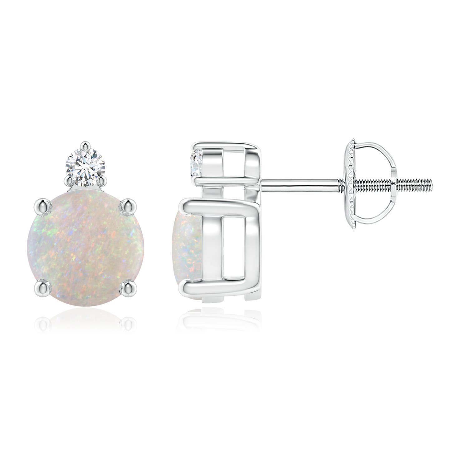 AA - Opal / 1.07 CT / 14 KT White Gold