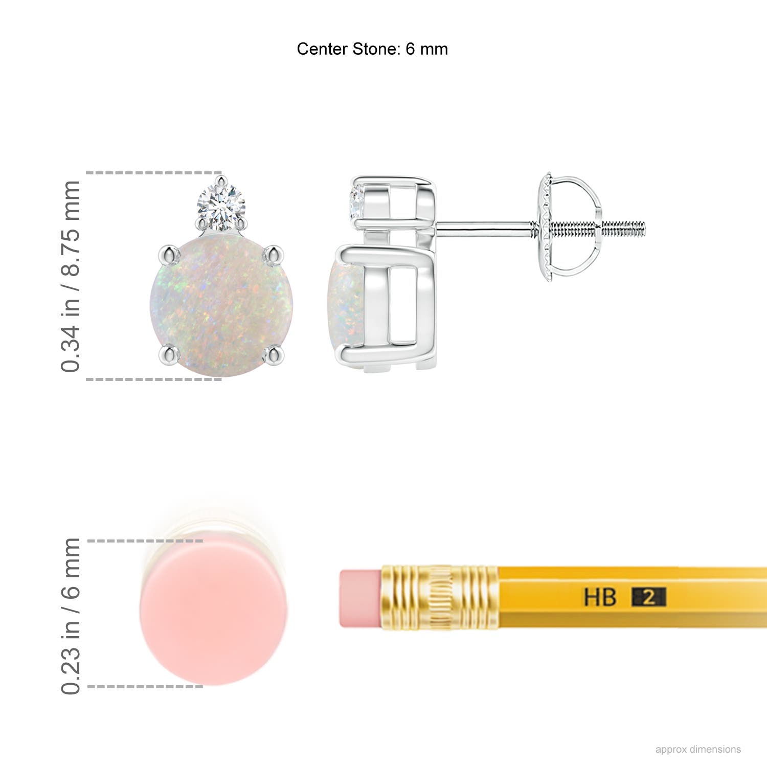 AA - Opal / 1.07 CT / 14 KT White Gold