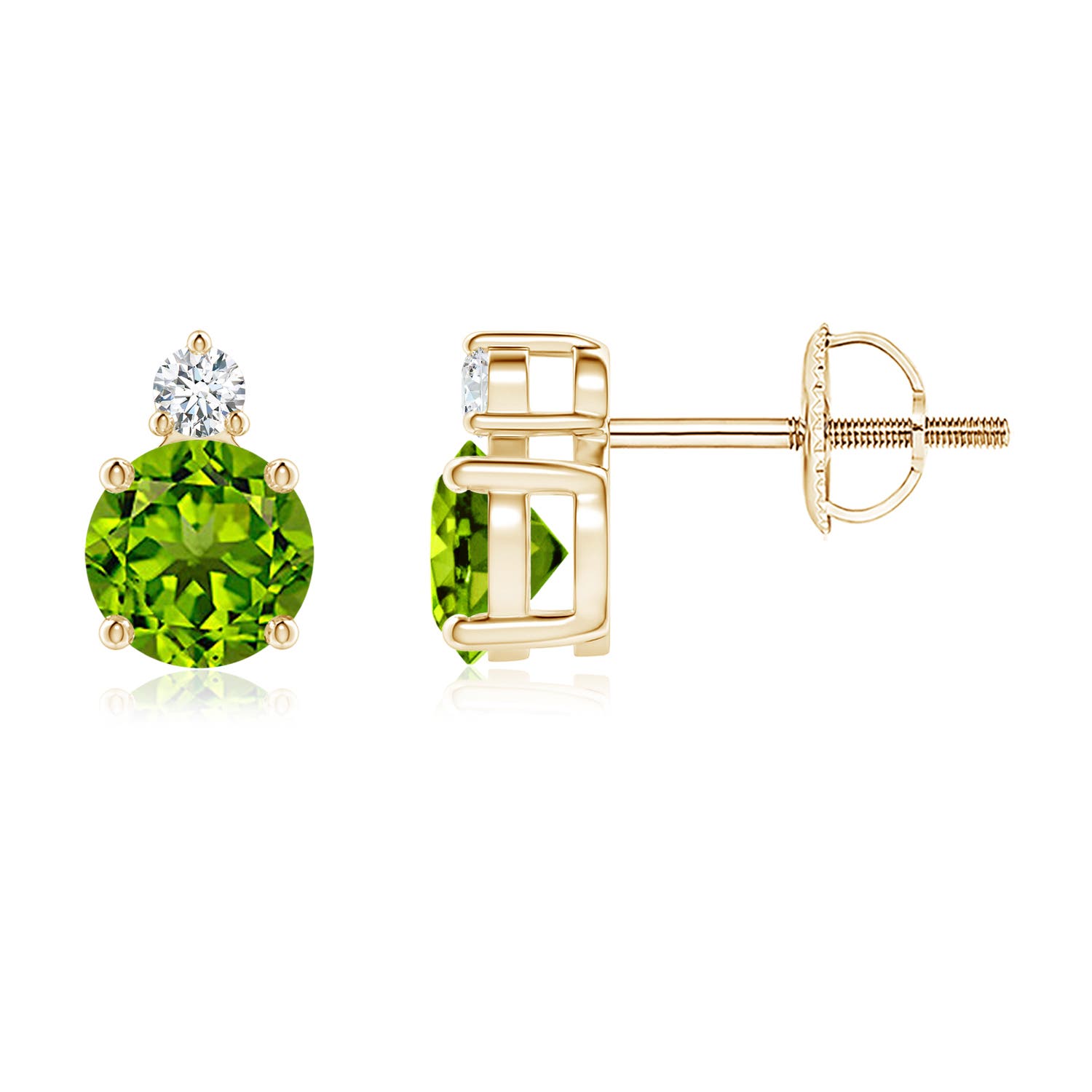 AAAA - Peridot / 1.17 CT / 14 KT Yellow Gold