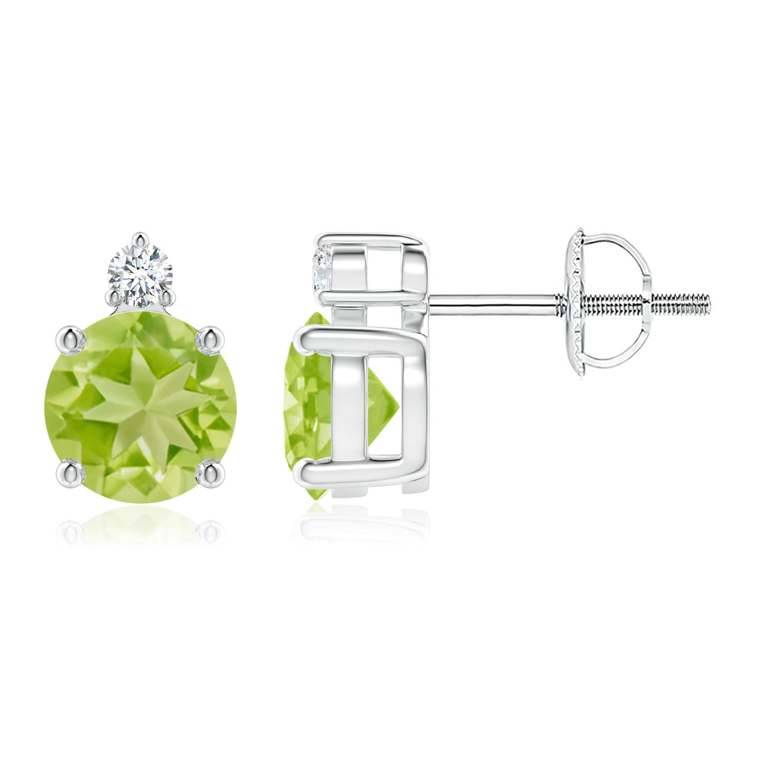 AA - Peridot / 1.97 CT / 14 KT White Gold