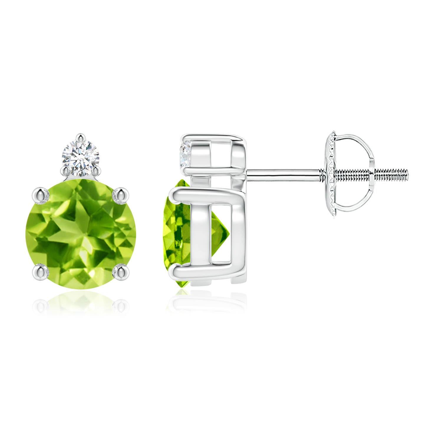 AAA - Peridot / 1.97 CT / 14 KT White Gold