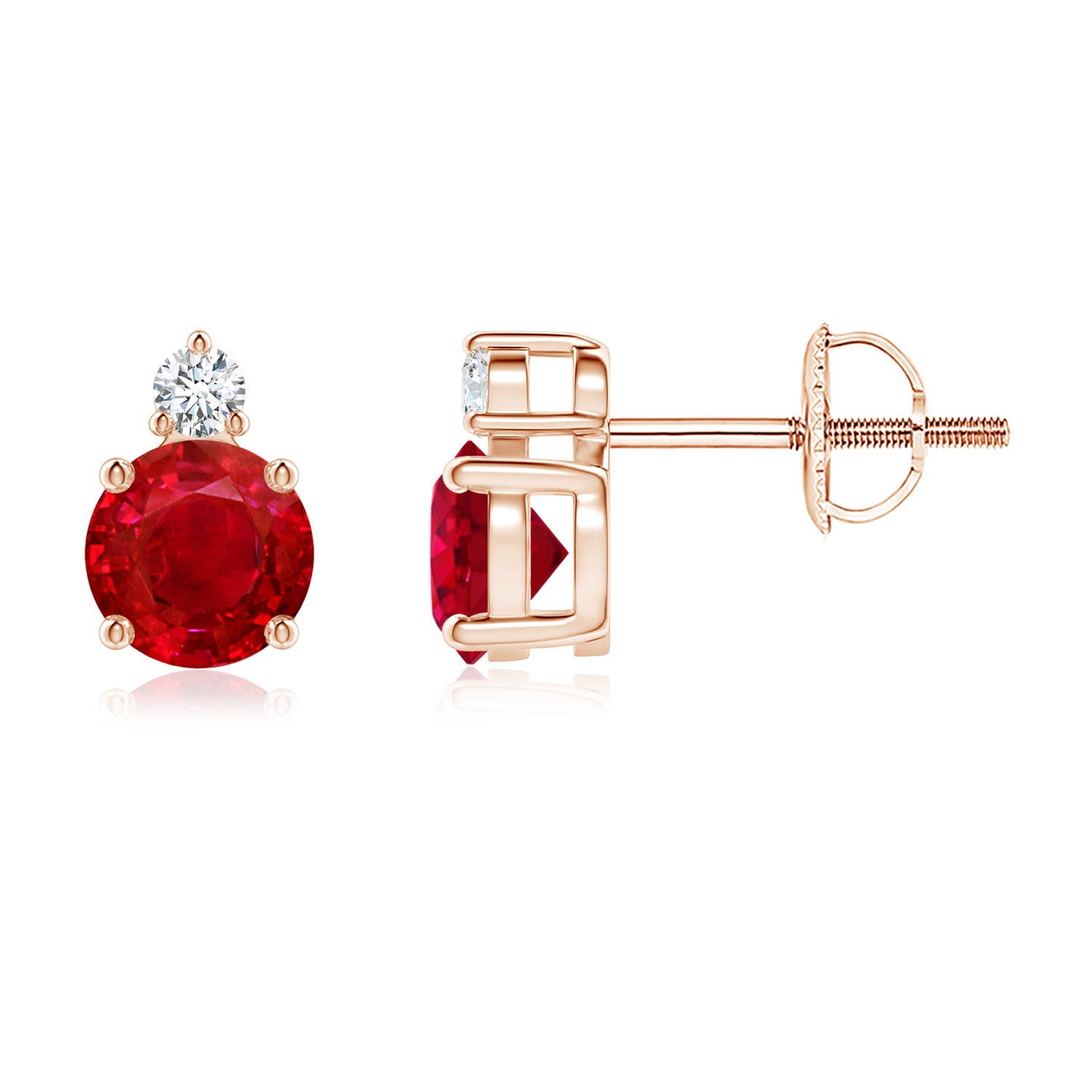 AAA - Ruby / 1.27 CT / 14 KT Rose Gold