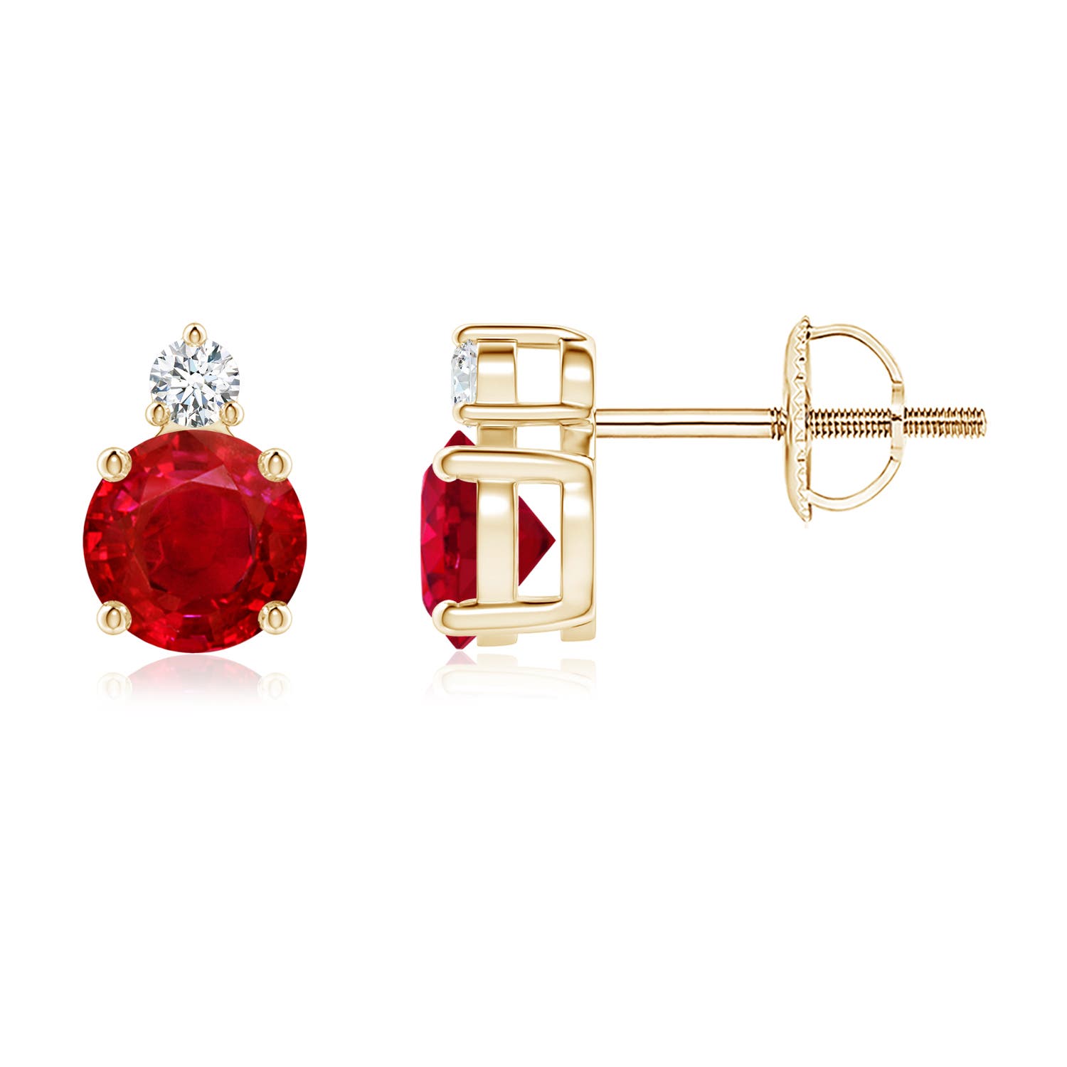 AAA - Ruby / 1.27 CT / 14 KT Yellow Gold