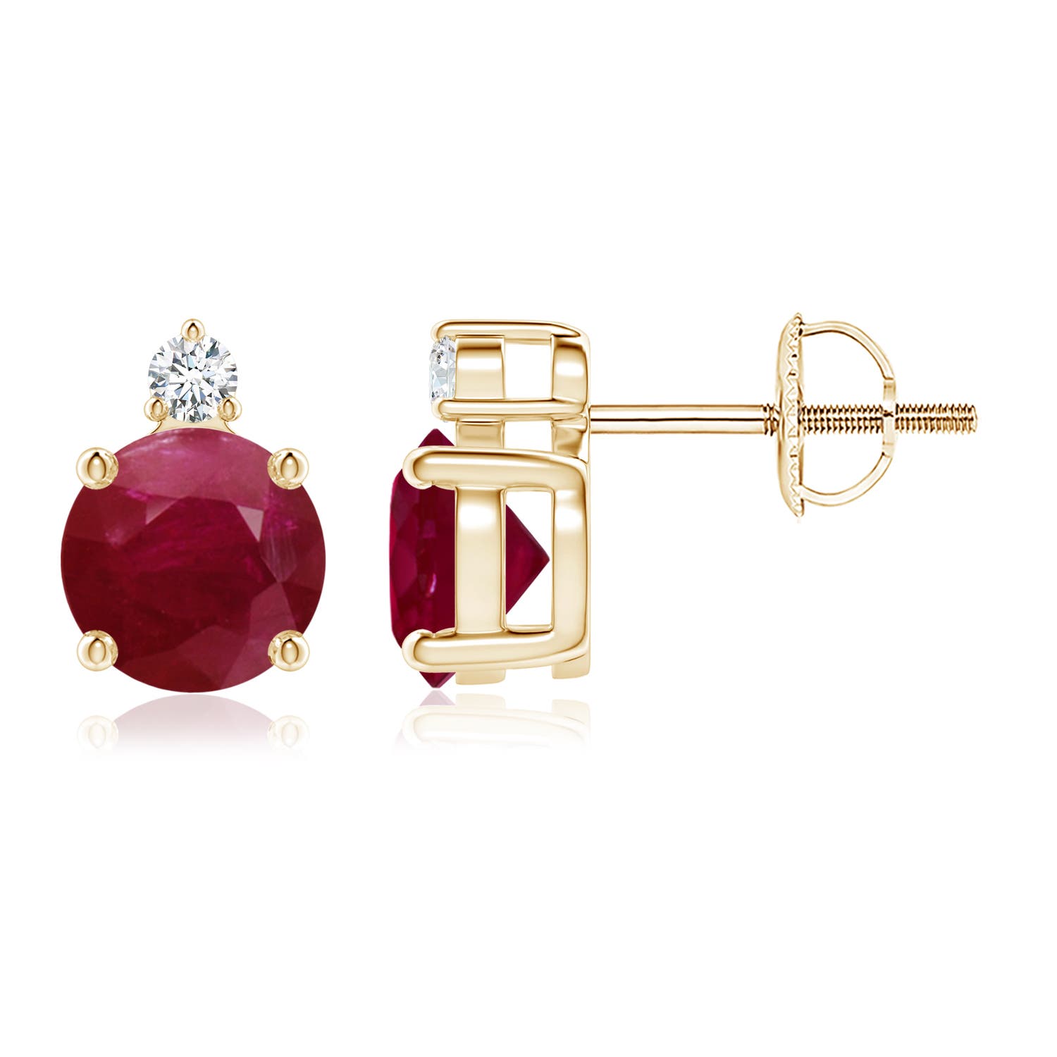 A - Ruby / 2.07 CT / 14 KT Yellow Gold