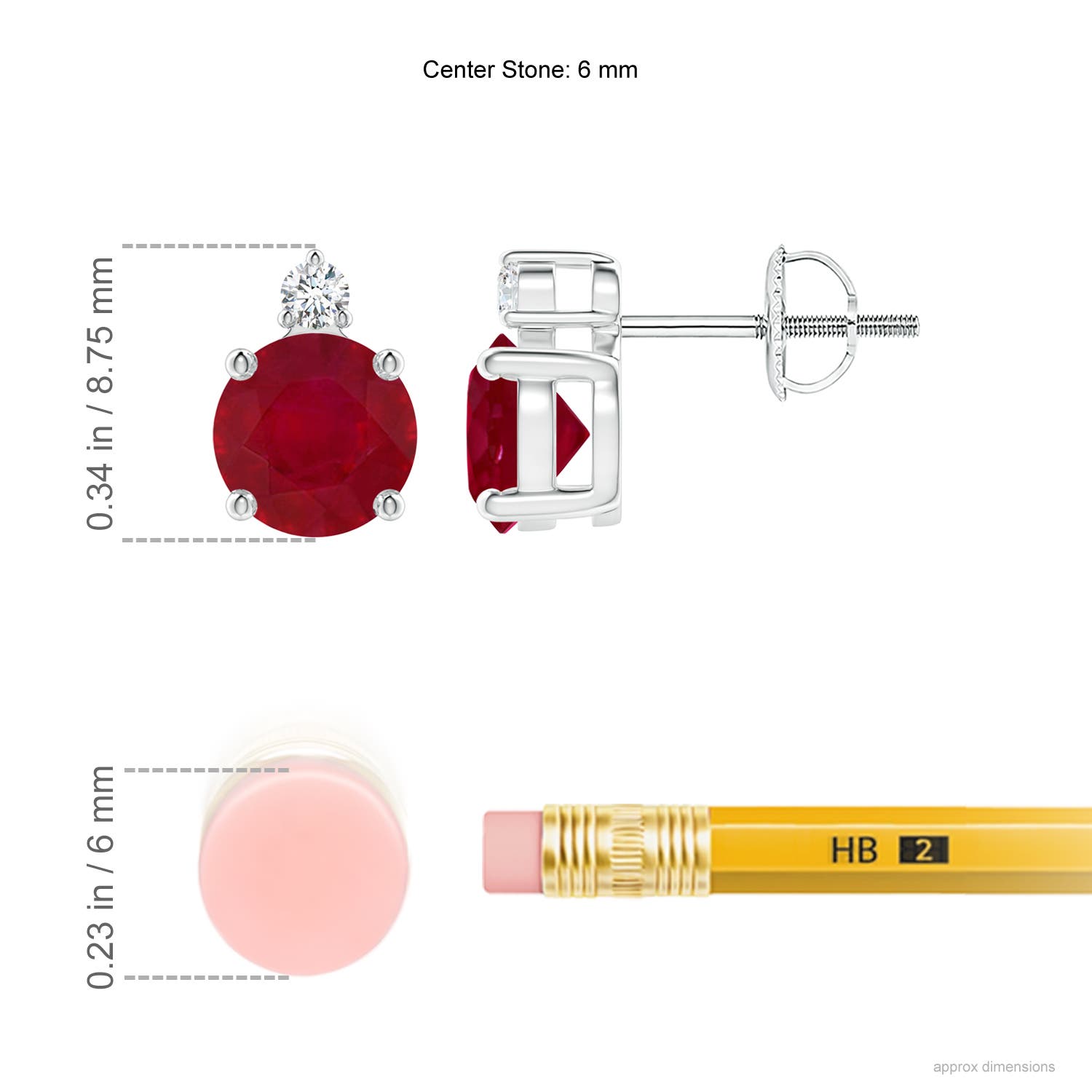 AA - Ruby / 2.07 CT / 14 KT White Gold