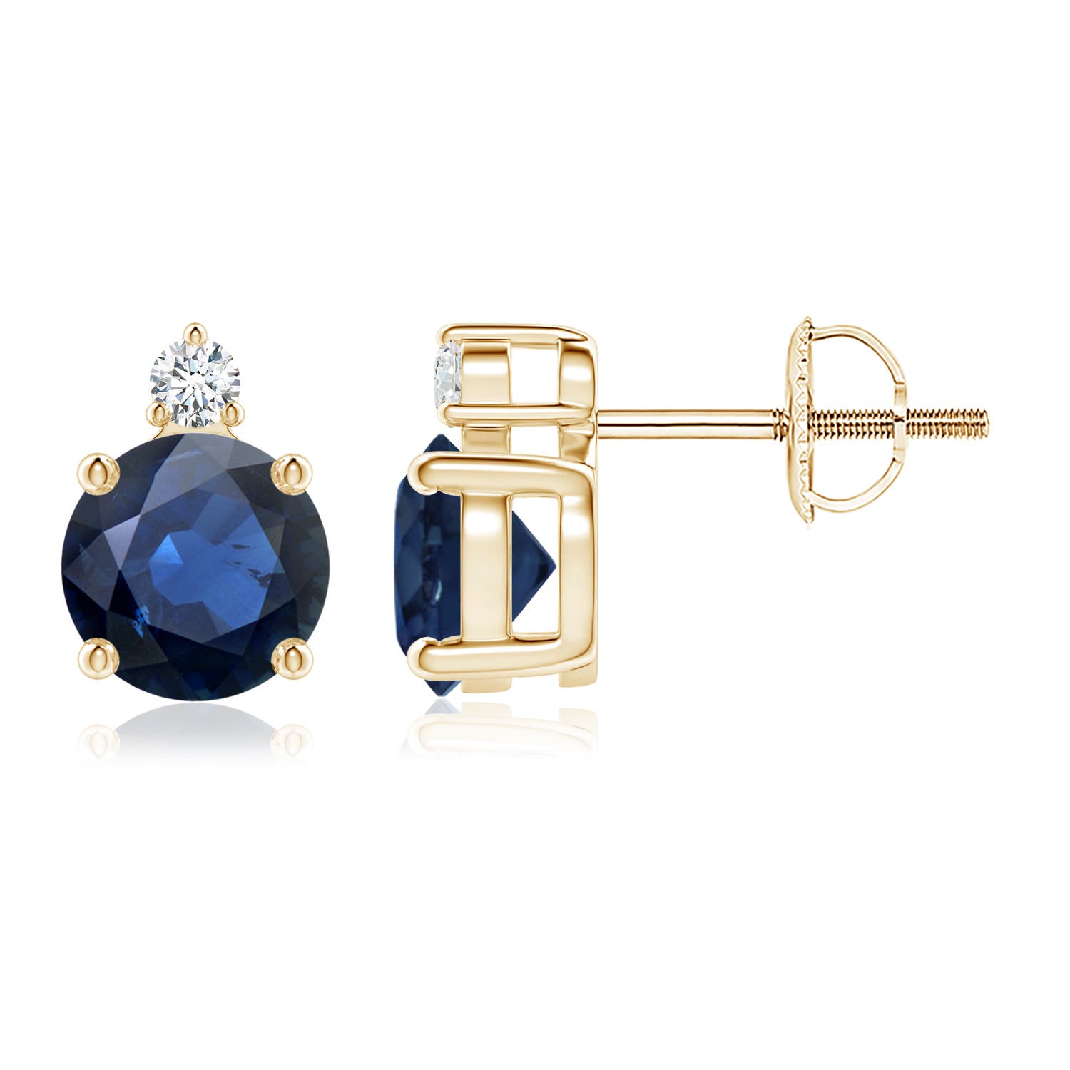 AA - Blue Sapphire / 2.07 CT / 14 KT Yellow Gold