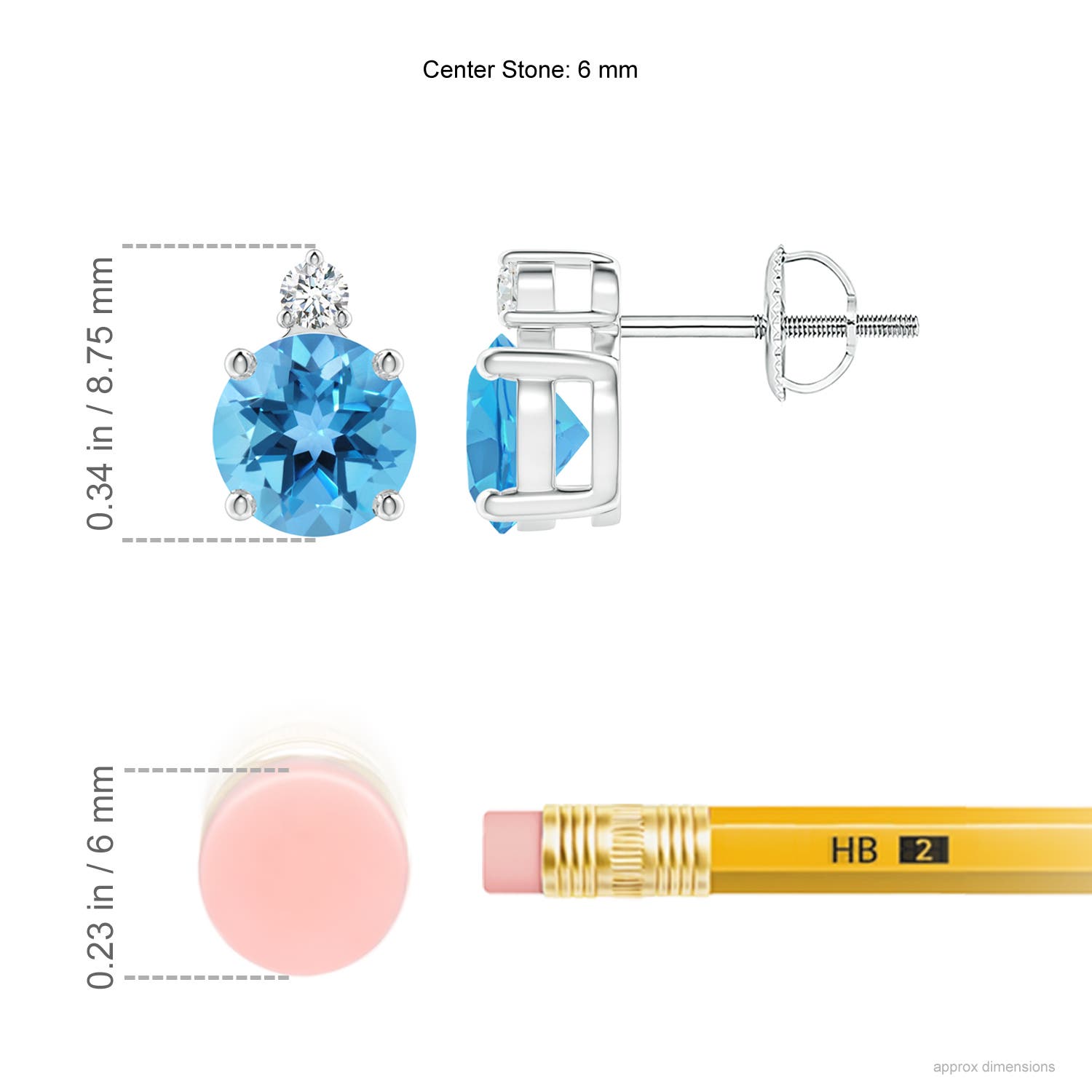 AA - Swiss Blue Topaz / 1.97 CT / 14 KT White Gold