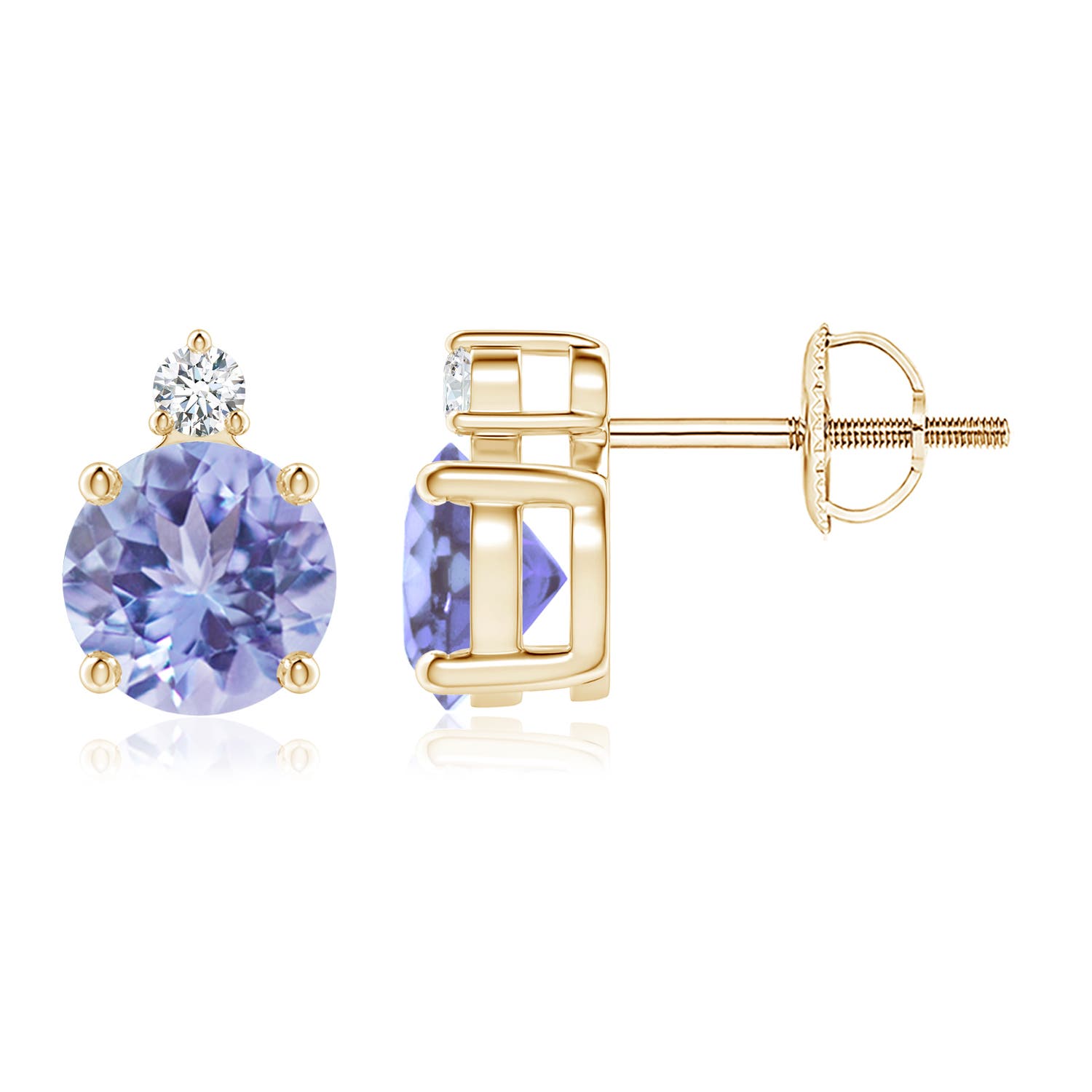 A - Tanzanite / 1.87 CT / 14 KT Yellow Gold