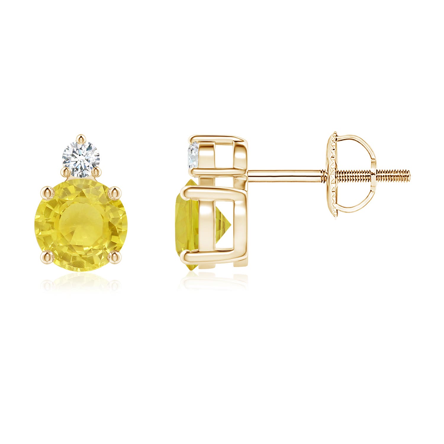 A - Yellow Sapphire / 1.13 CT / 14 KT Yellow Gold