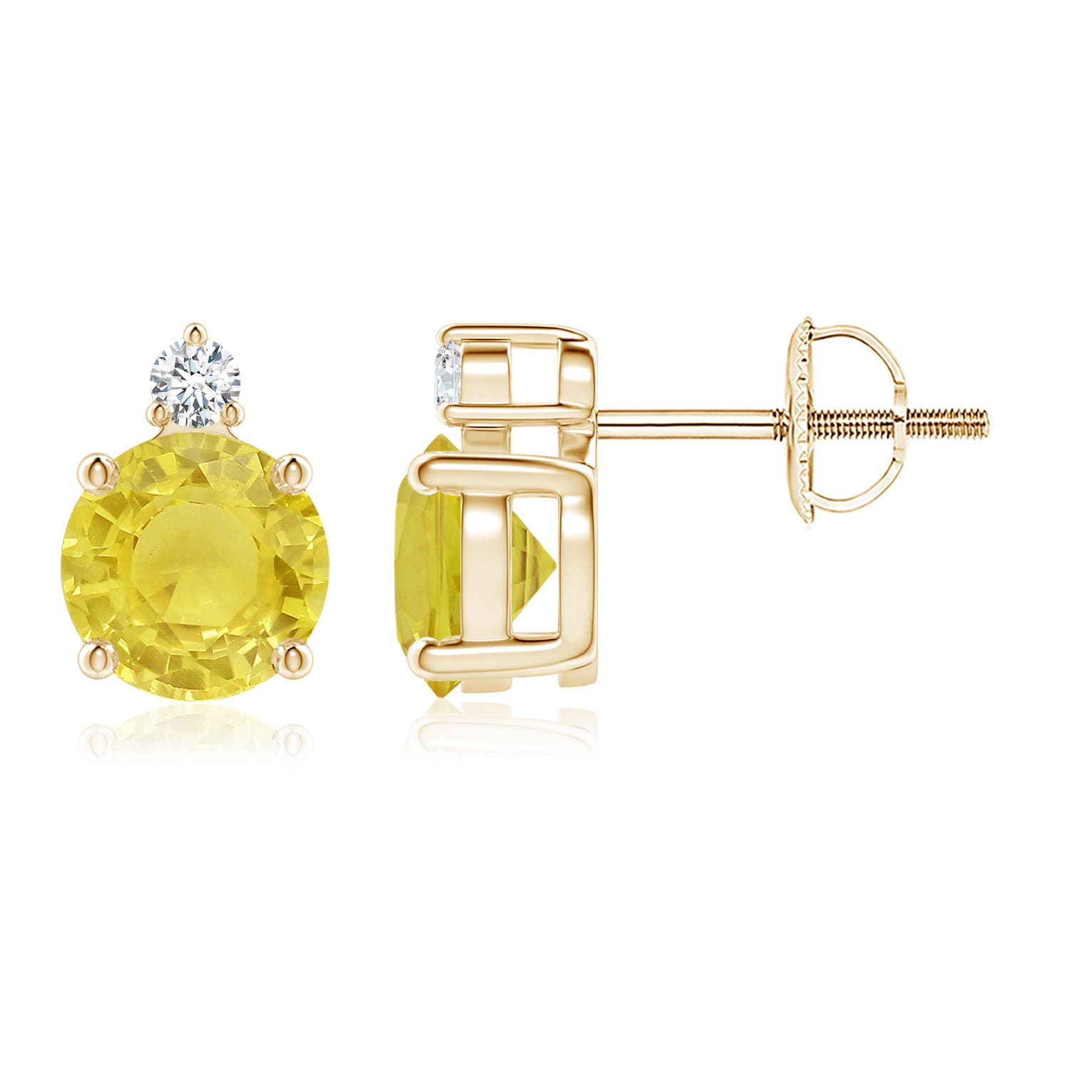 A - Yellow Sapphire / 2.07 CT / 14 KT Yellow Gold