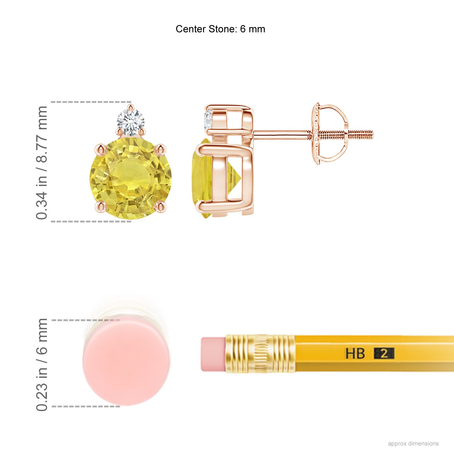 AA - Yellow Sapphire / 2.07 CT / 14 KT Rose Gold