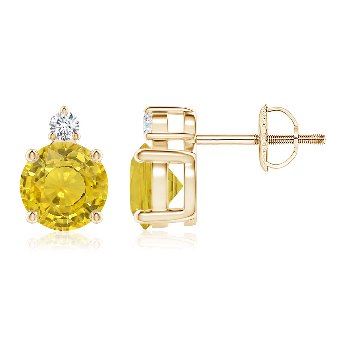 AAA - Yellow Sapphire / 2.07 CT / 14 KT Yellow Gold